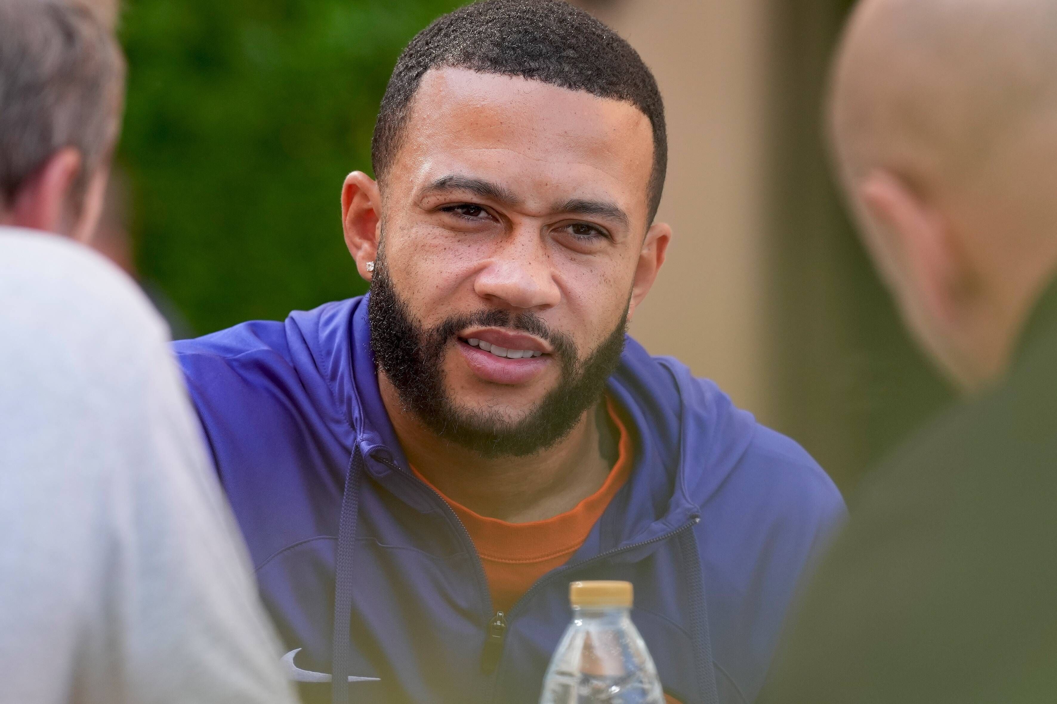 Memphis Depay, en la concentración con Países Bajos en el Mundial (Foto: Cordon Press).