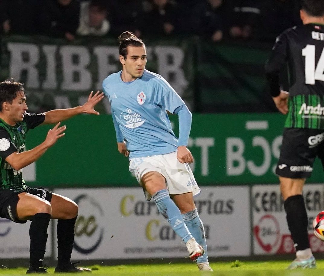 Miguel Rodríguez en el River - Celta de Copa.