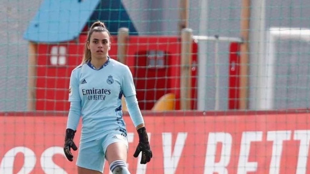  Misa Rodríguez, durante un partido con el Real Madrid.