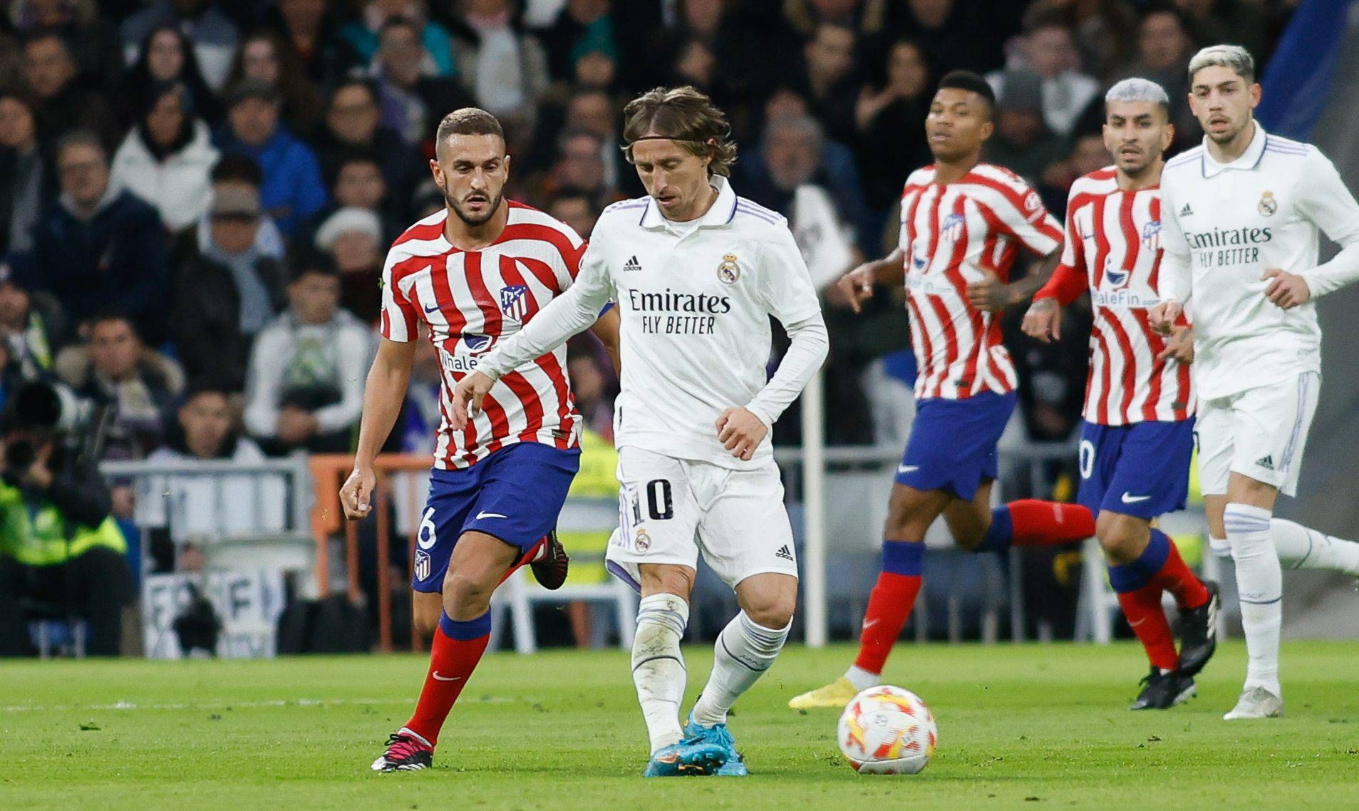  Modric, en el derbi.