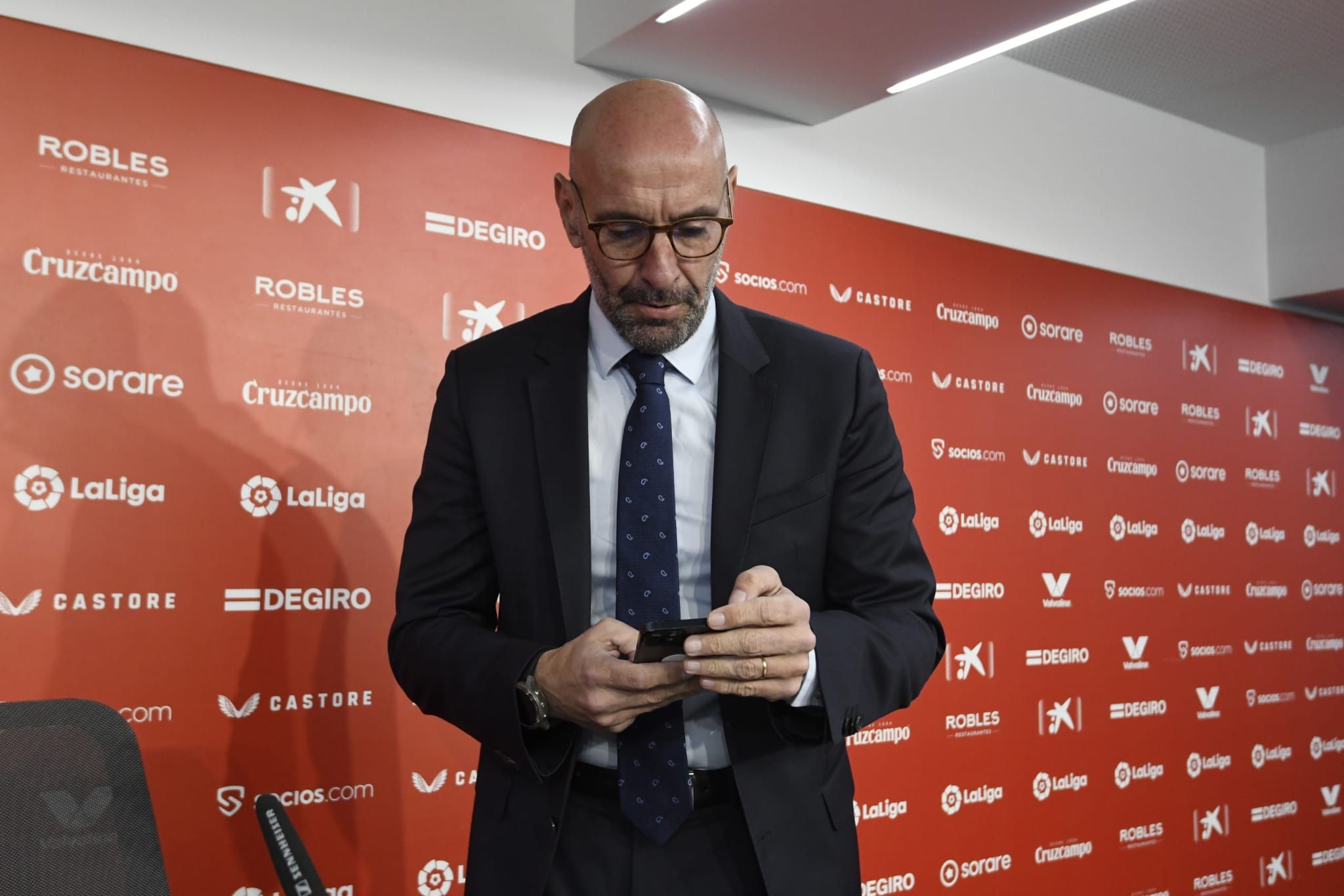  Monchi, en su comparecencia