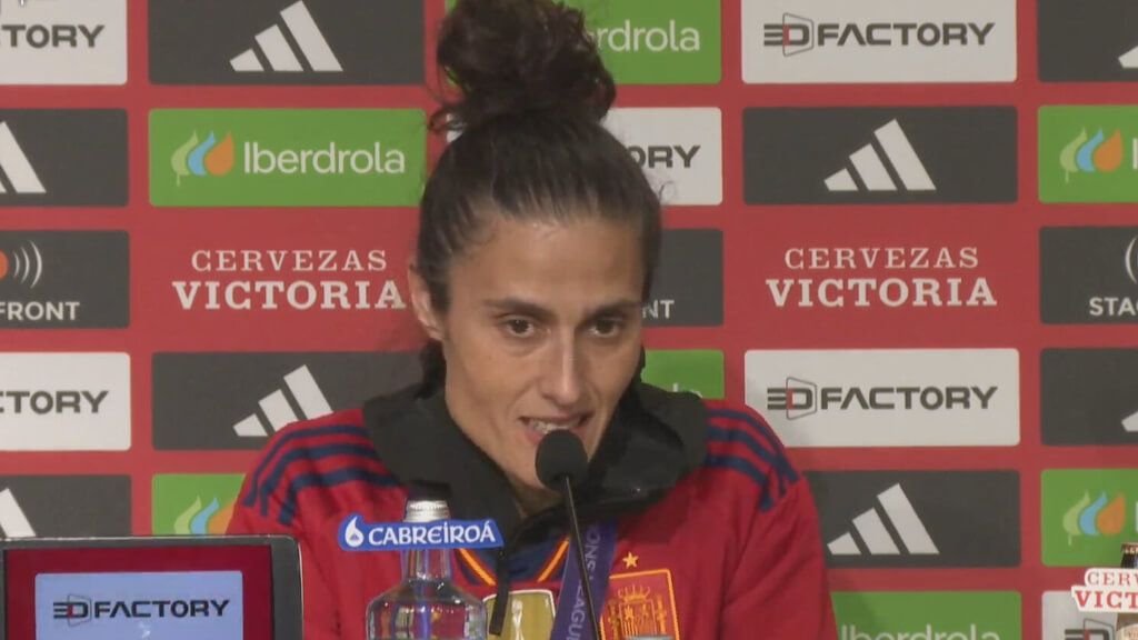  Montse Tomé, en rueda de prensa tras ganar la Nations League