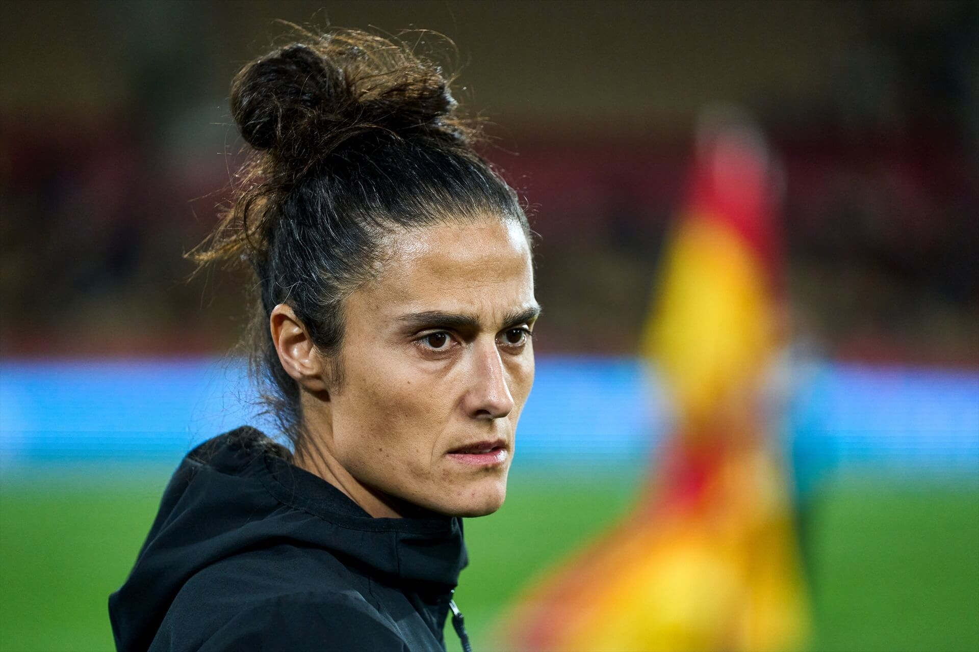  Montse Tomé, seleccionadora española, durante las semifinales de la Nations League.