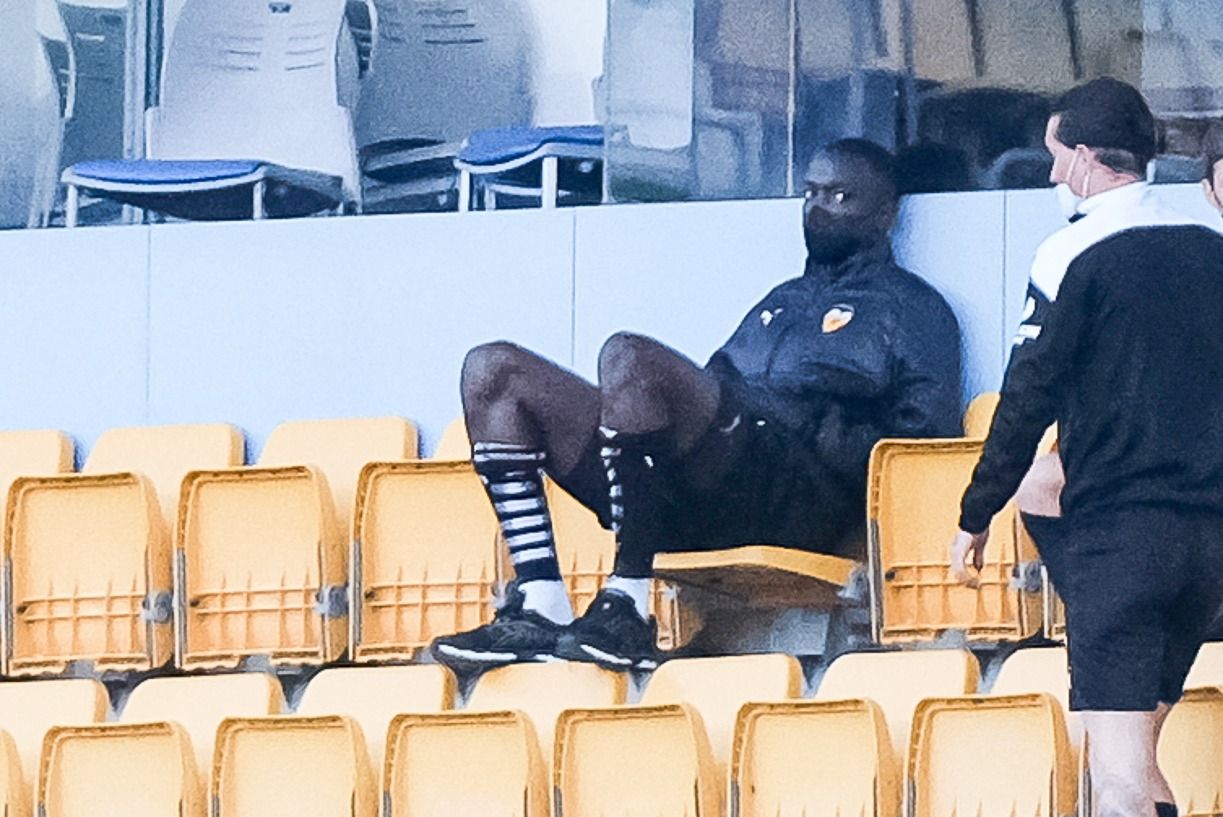 Mouctar Diakhaby, en la grada de Carranza.