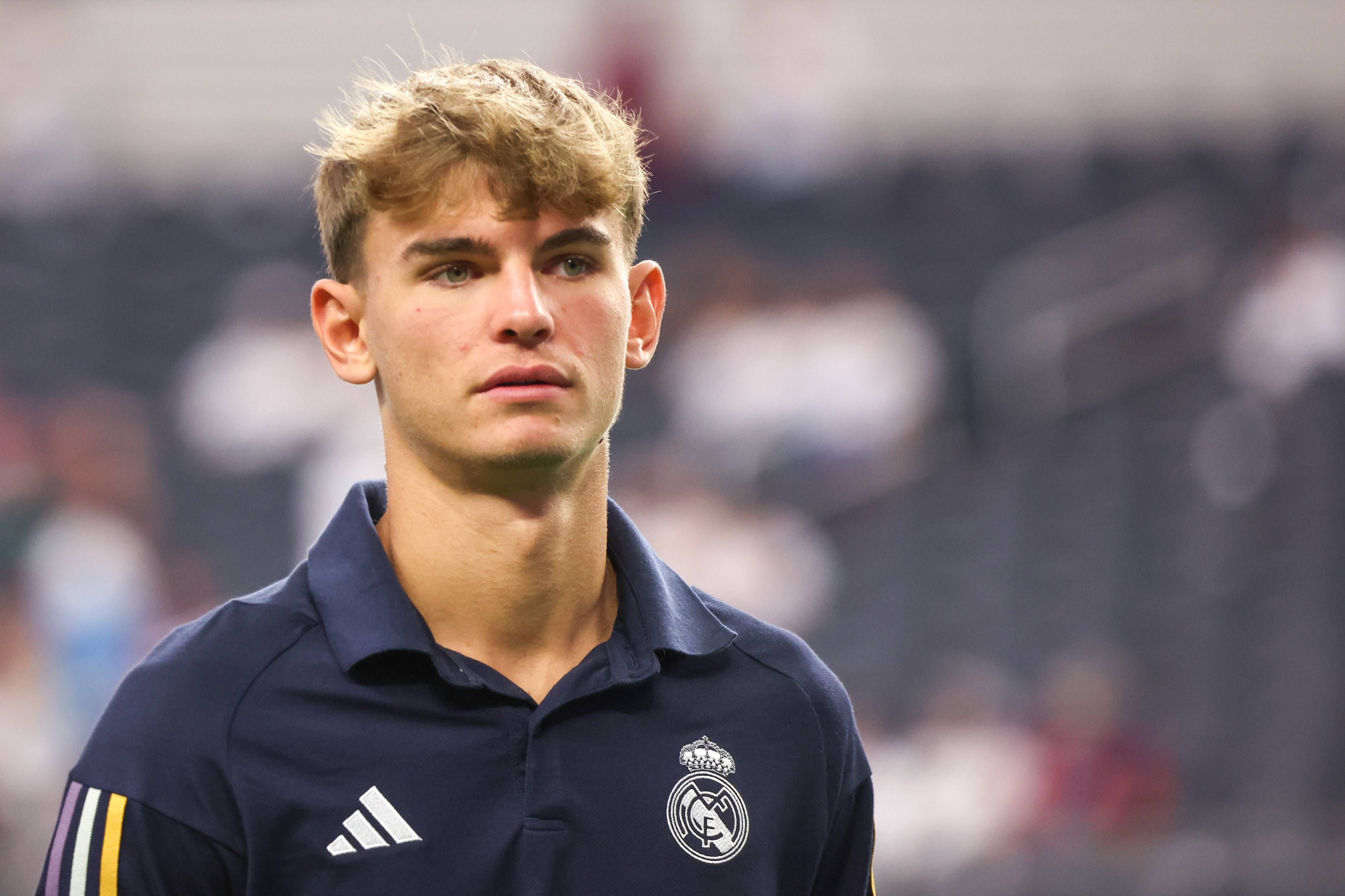 Nico Paz, en la pretemporada del Real Madrid (FOTO: Cordón Press).