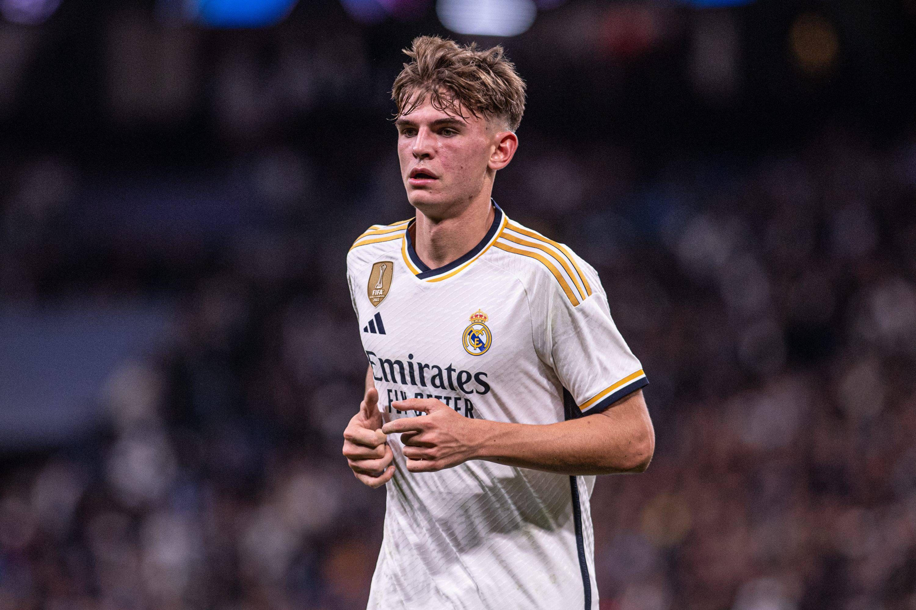  Nico Paz, jugó en el primer equipo del Real Madrid la temporada pasada.