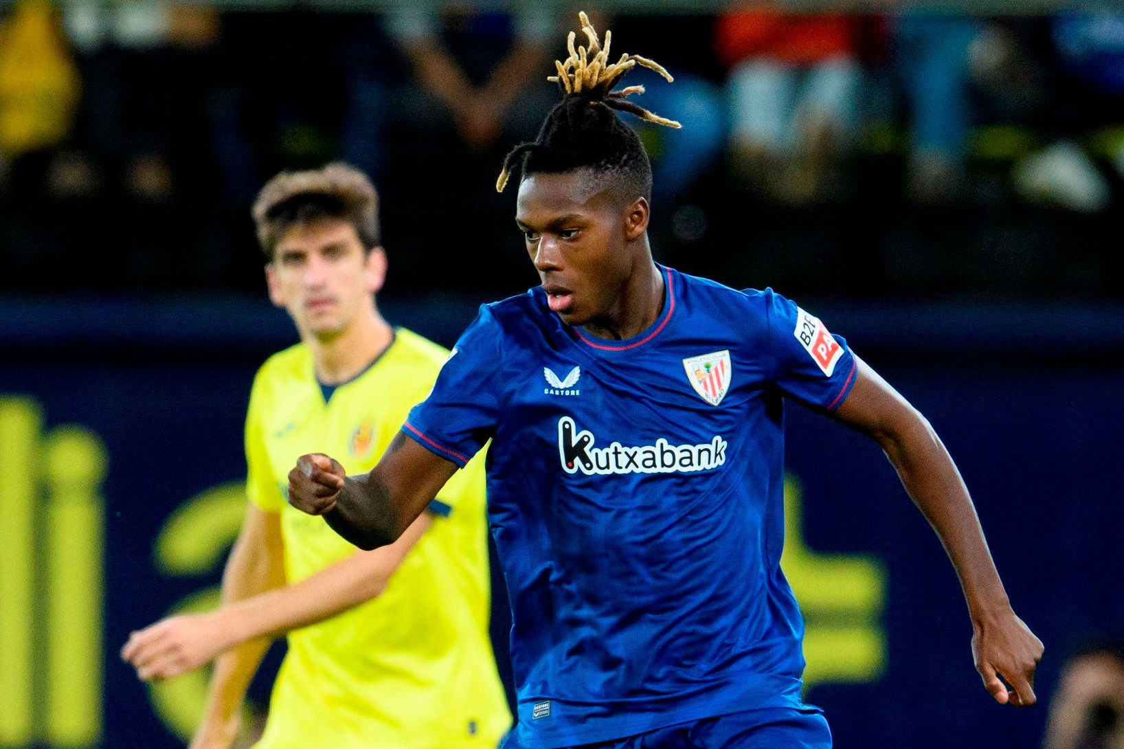 Nico Williams, ante el Villarreal en La Cerámica.