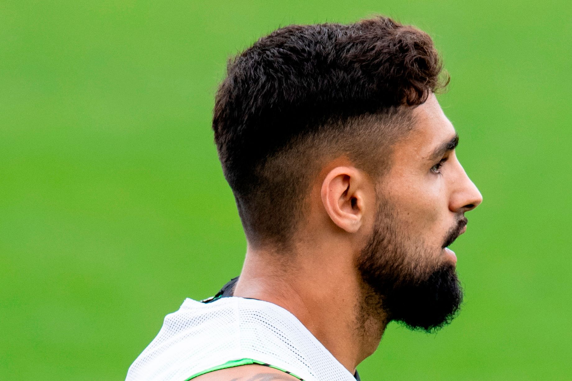  El guipuzcoano Peru Nolaskoain en un entrenamiento de los de Ernesto Valverde en Lezama.