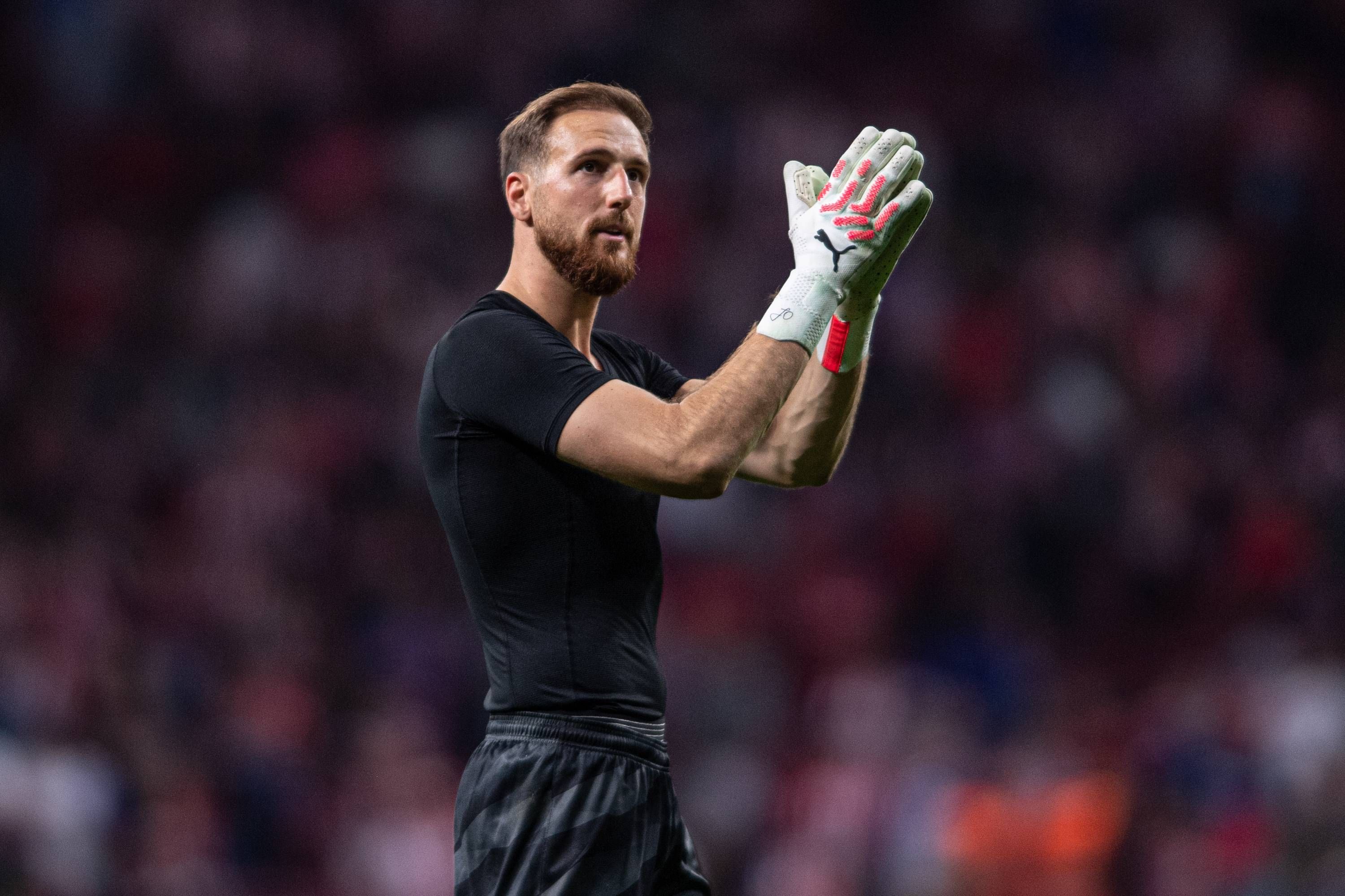 Jan Oblak, en una partido con el Atlético de Madrid.