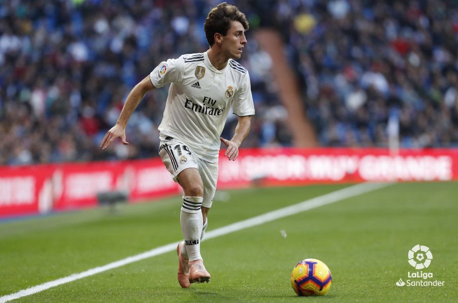 Odriozola, durante un lance del partido (Foto: LaLiga).