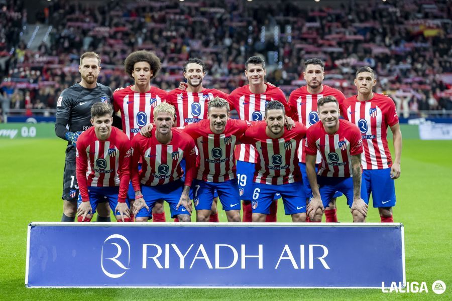  Once del Atlético ante el Villarreal. (Foto: LALIGA(.