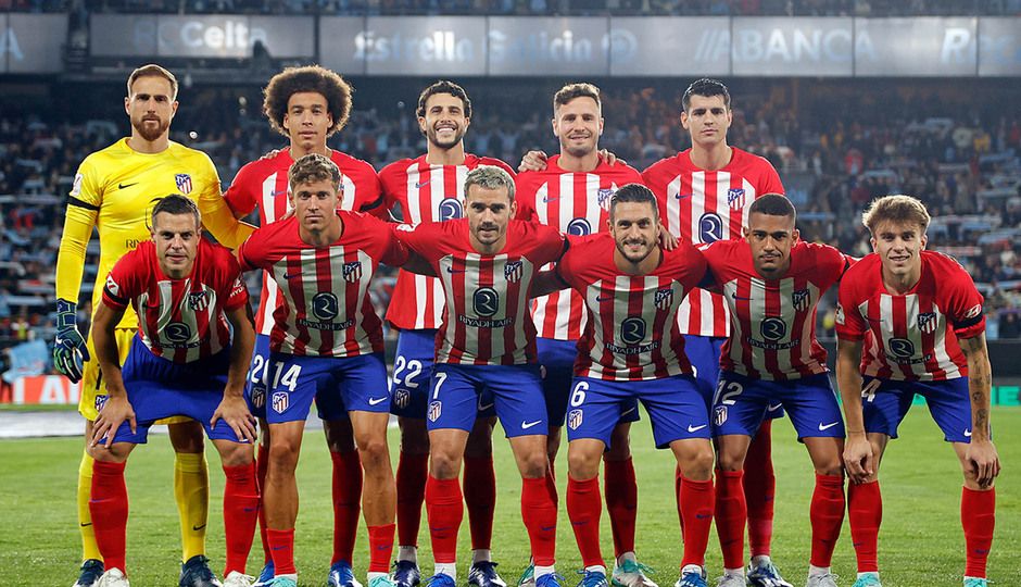 Once del Atlético frente al Celta en Balaídos. (Fuente: Atleti).