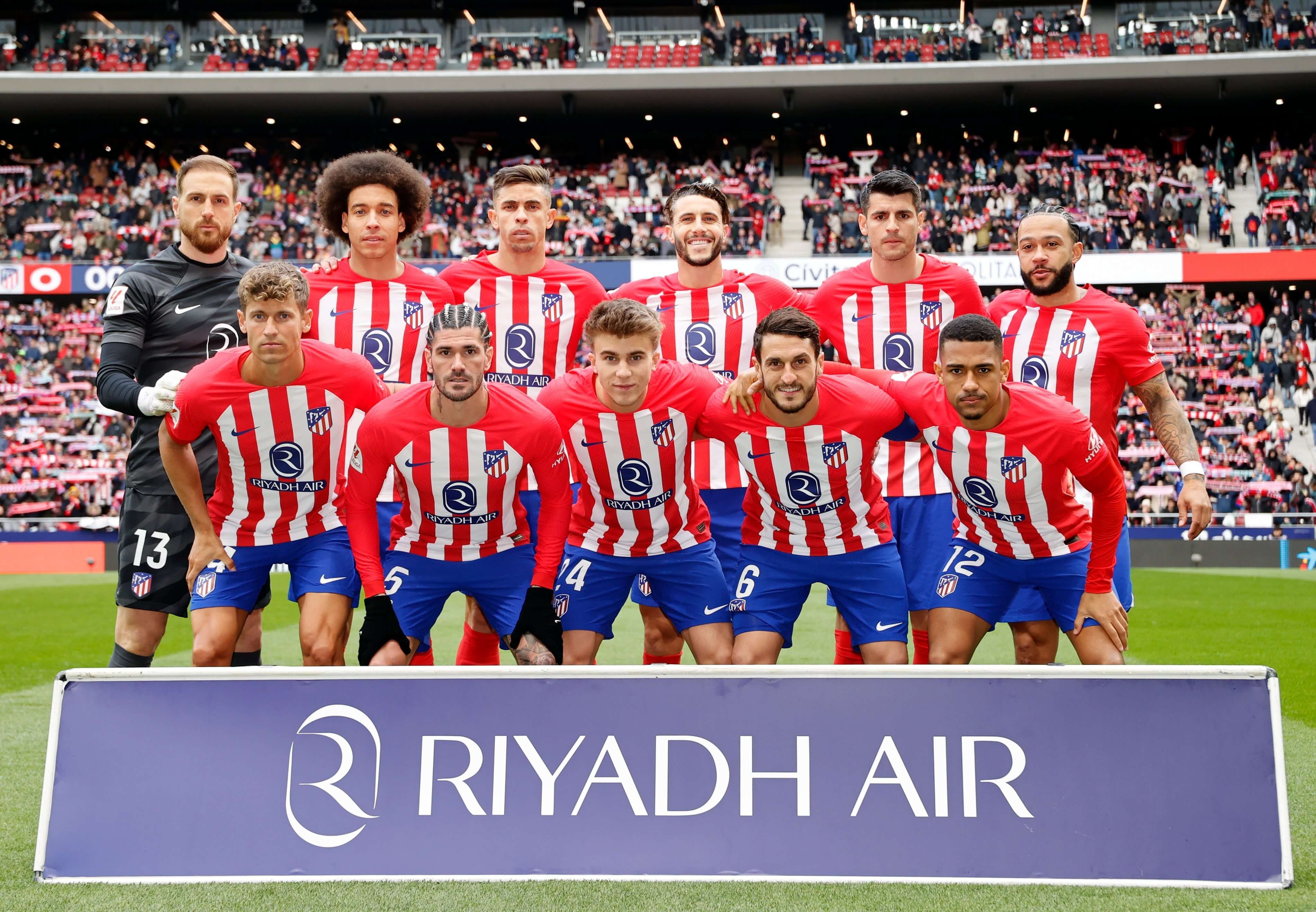  El once del Atlético de Madrid ante el Betis.
