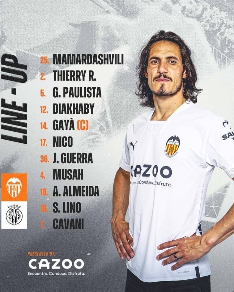  Once titular del Valencia CF