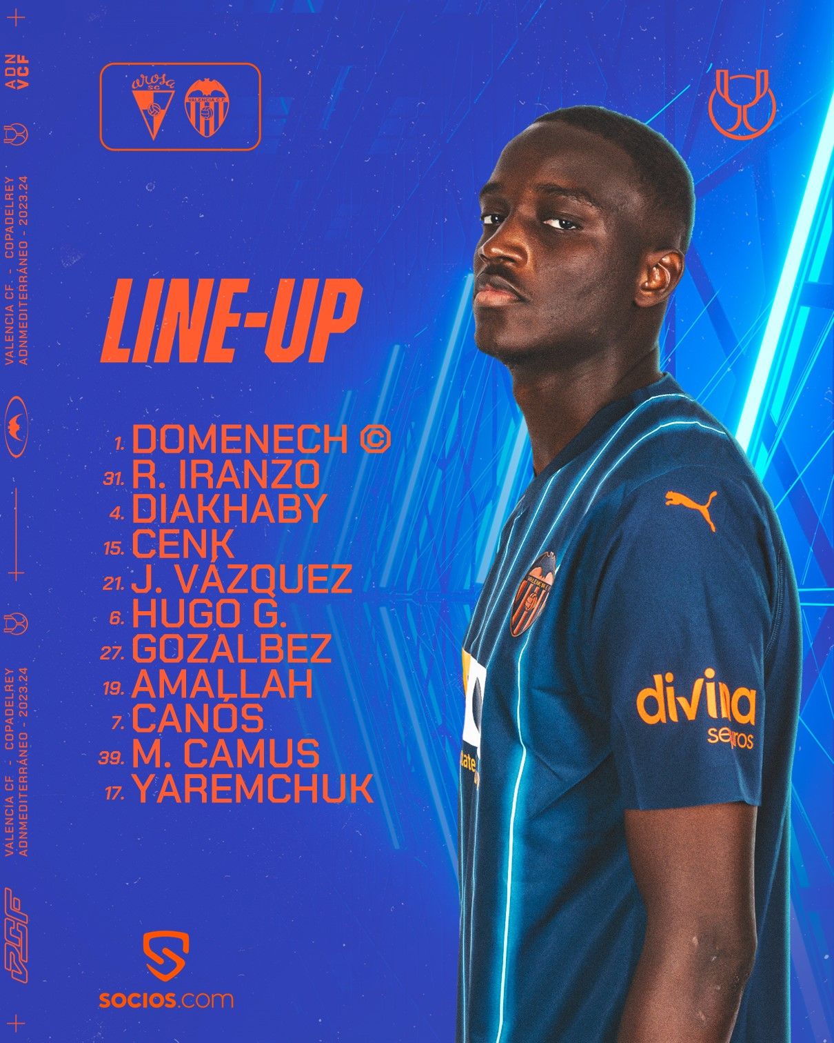  Once titular del Valencia CF