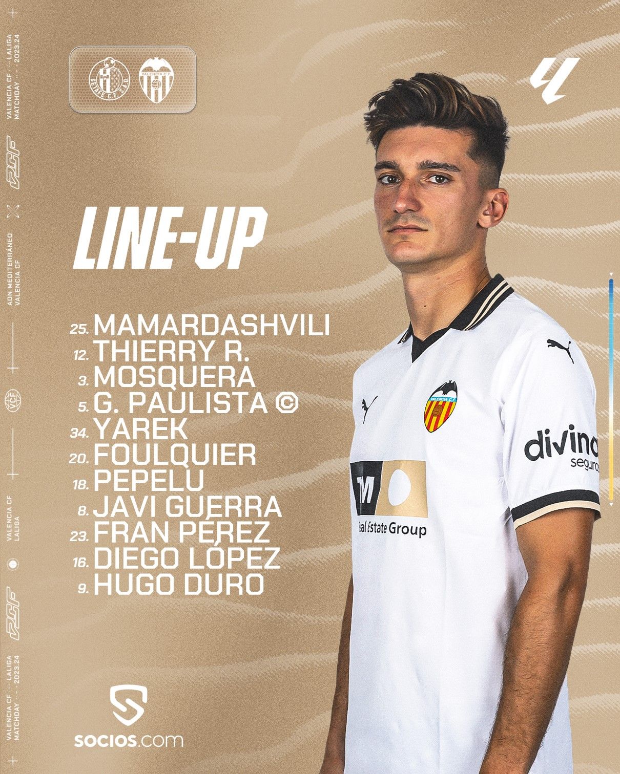 once titular del Valencia CF