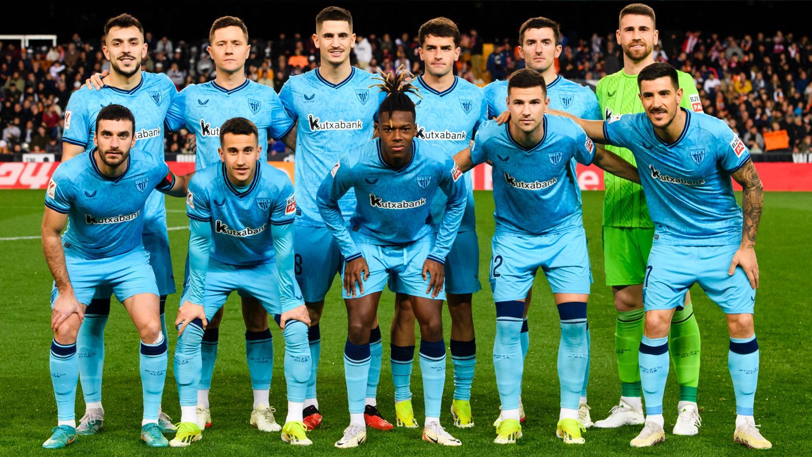  El once que sacaba Ernesto Valverde, en Mestalla, ante el Valencia CF del Pipo Baraja.