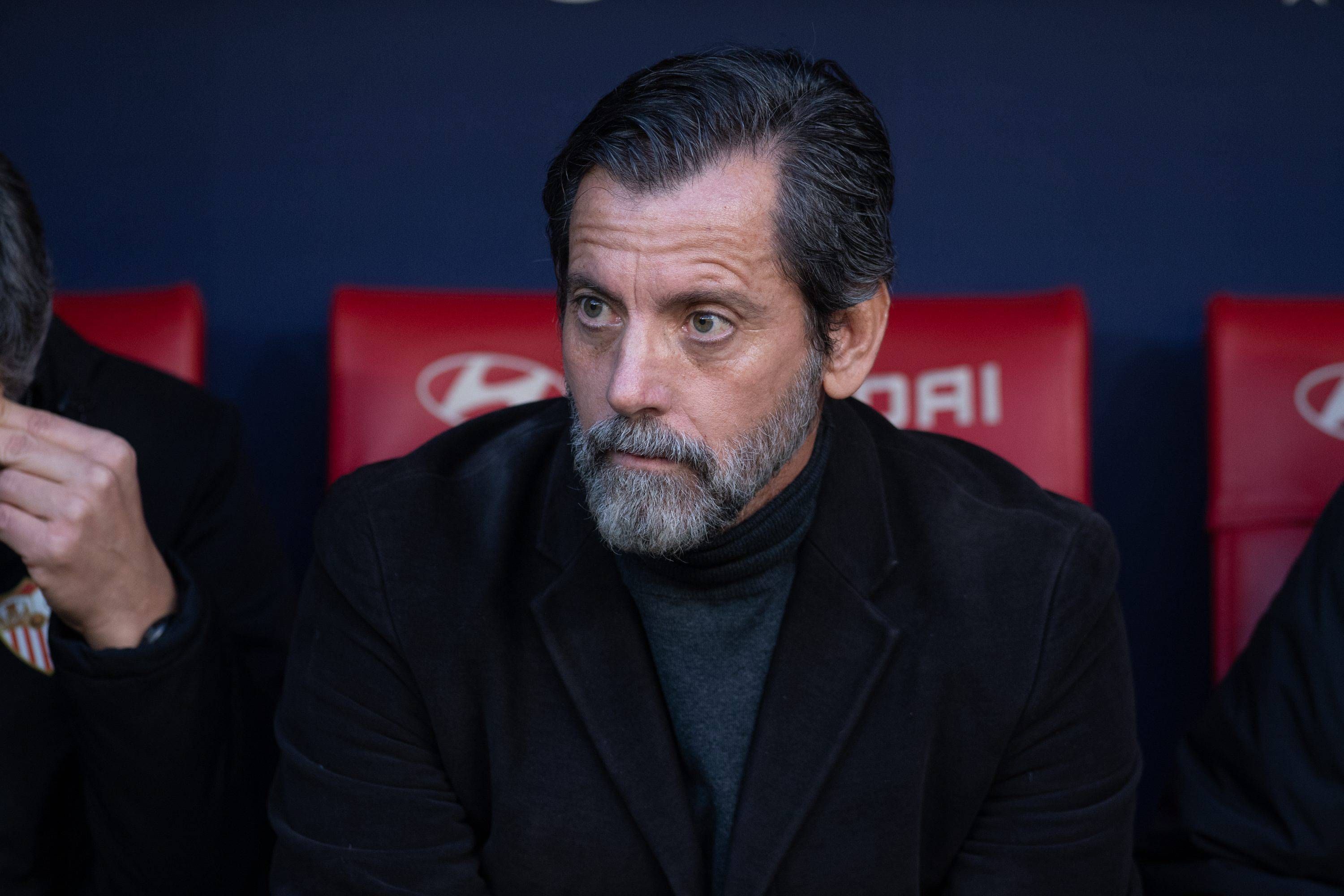  Quique Sánchez Flores, en el Atlético-Sevilla.