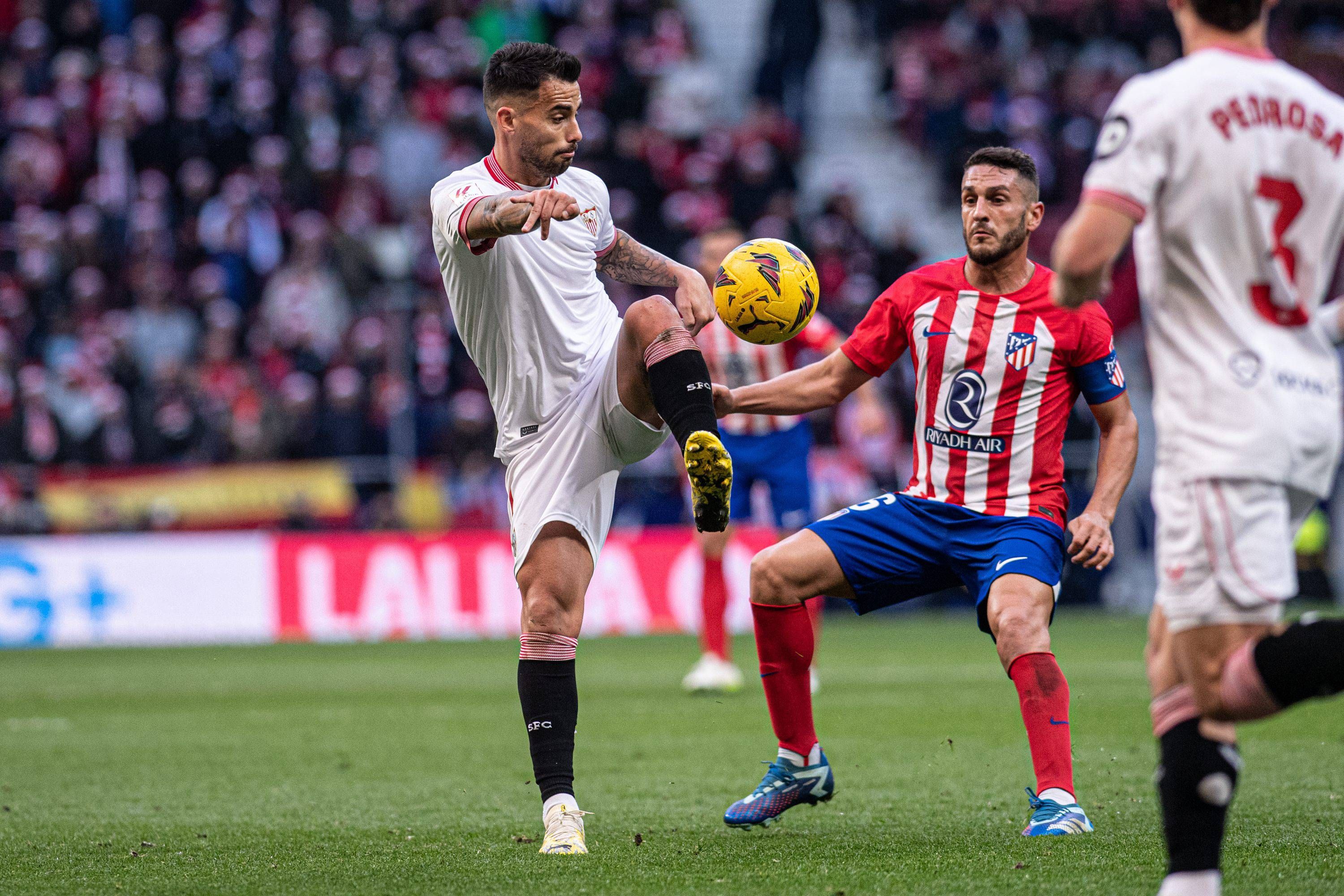  Suso, en el Atlético-Sevilla.