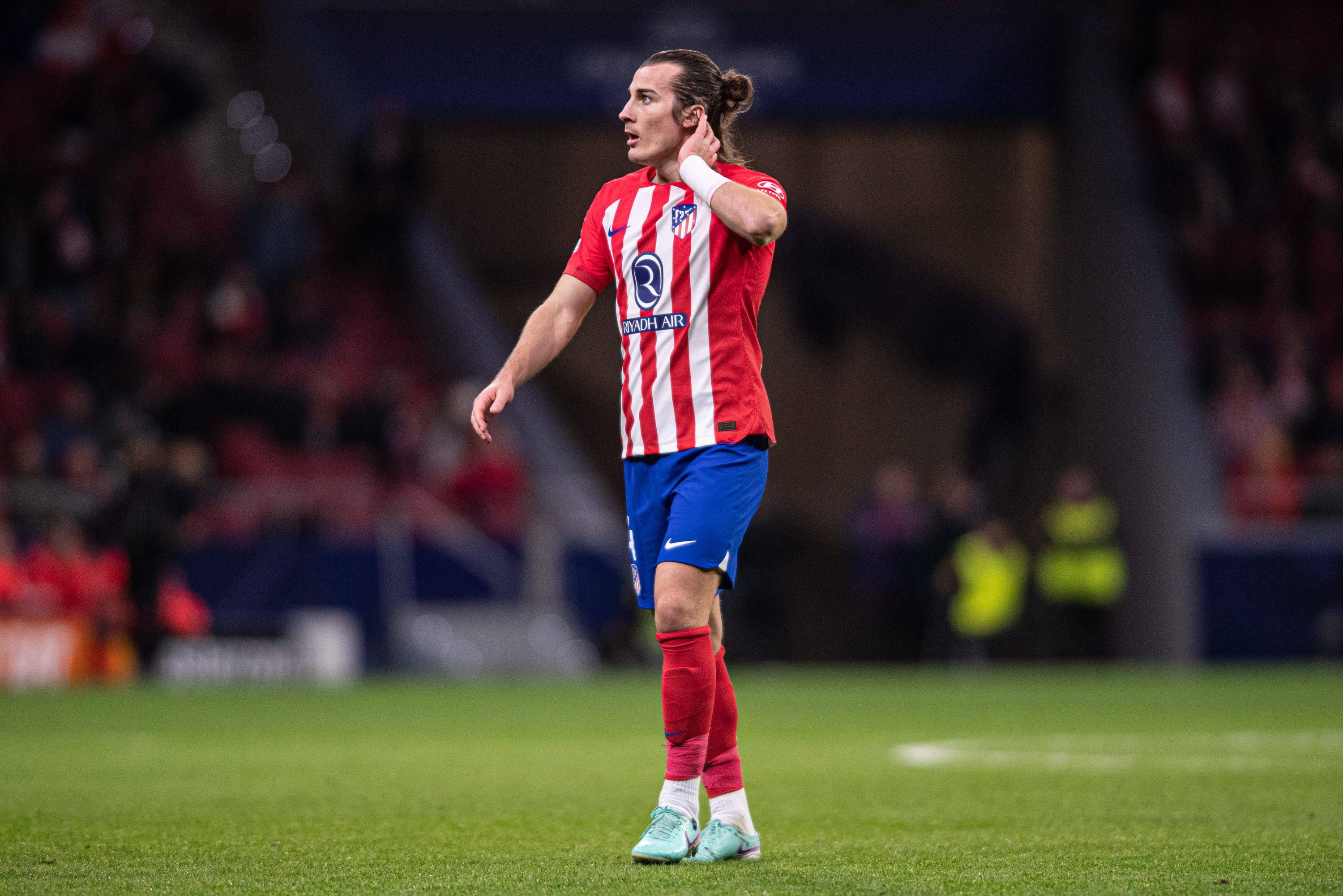  Çaglar Soyuncu, en un partido del Atlético de Madrid.