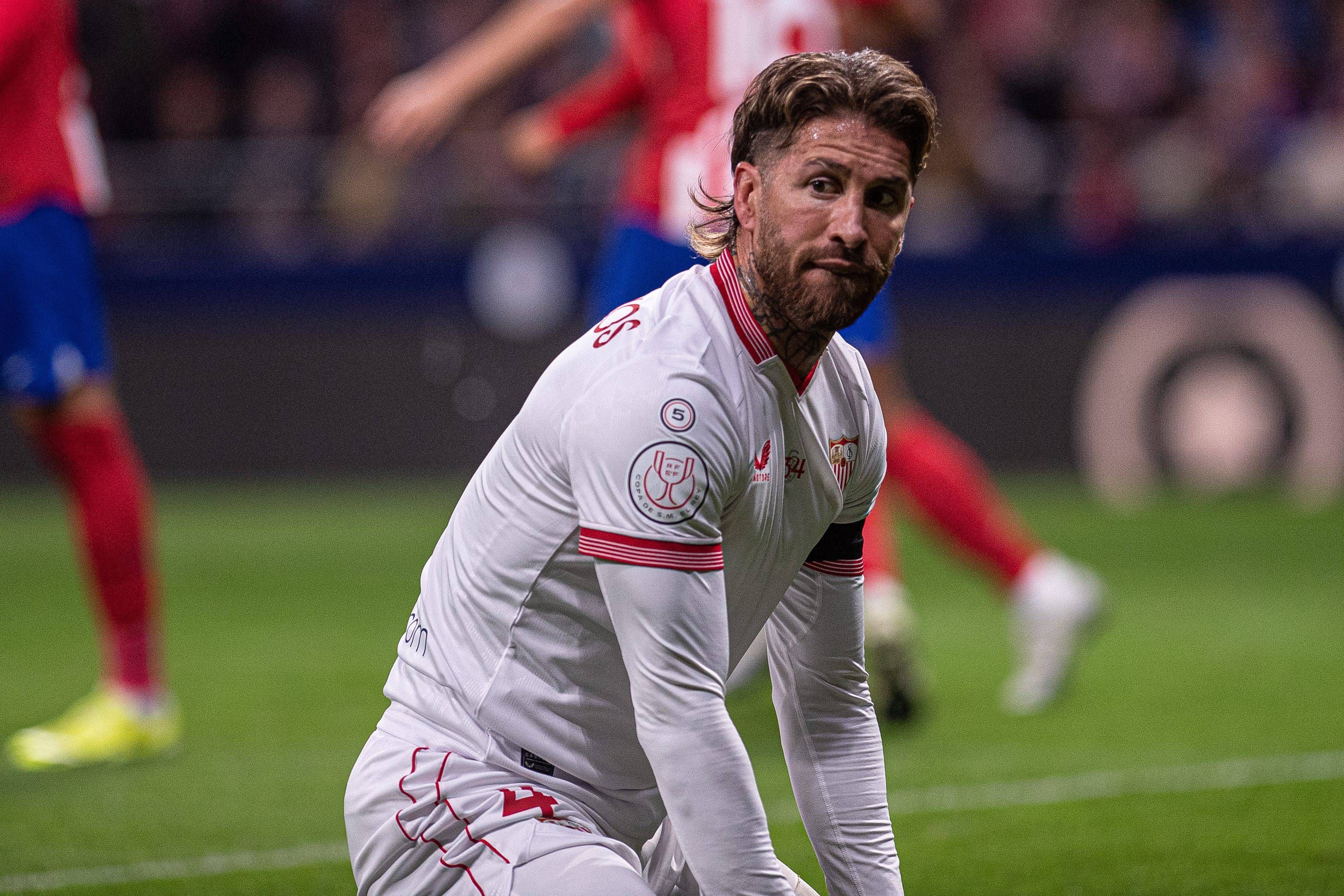  Ramos, ante el Atlético de Madrid.
