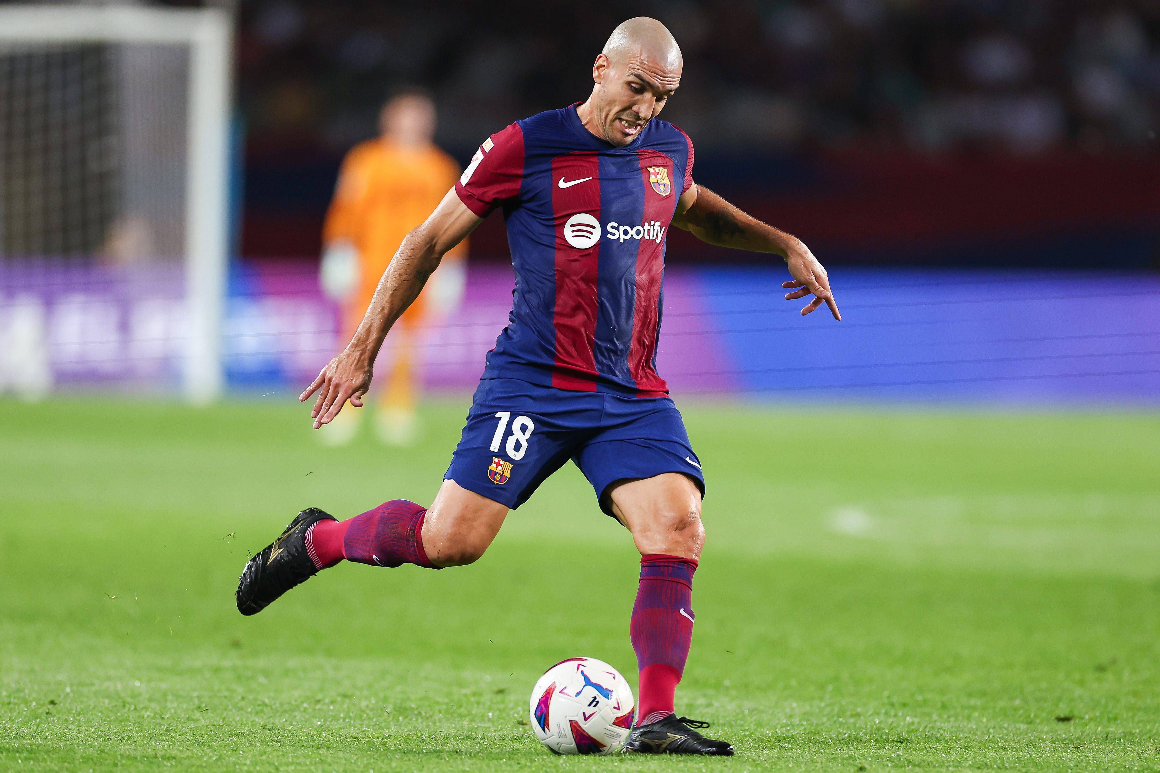 Oriol Romeu, en un partido del Barça (FOTO: Cordón Press).