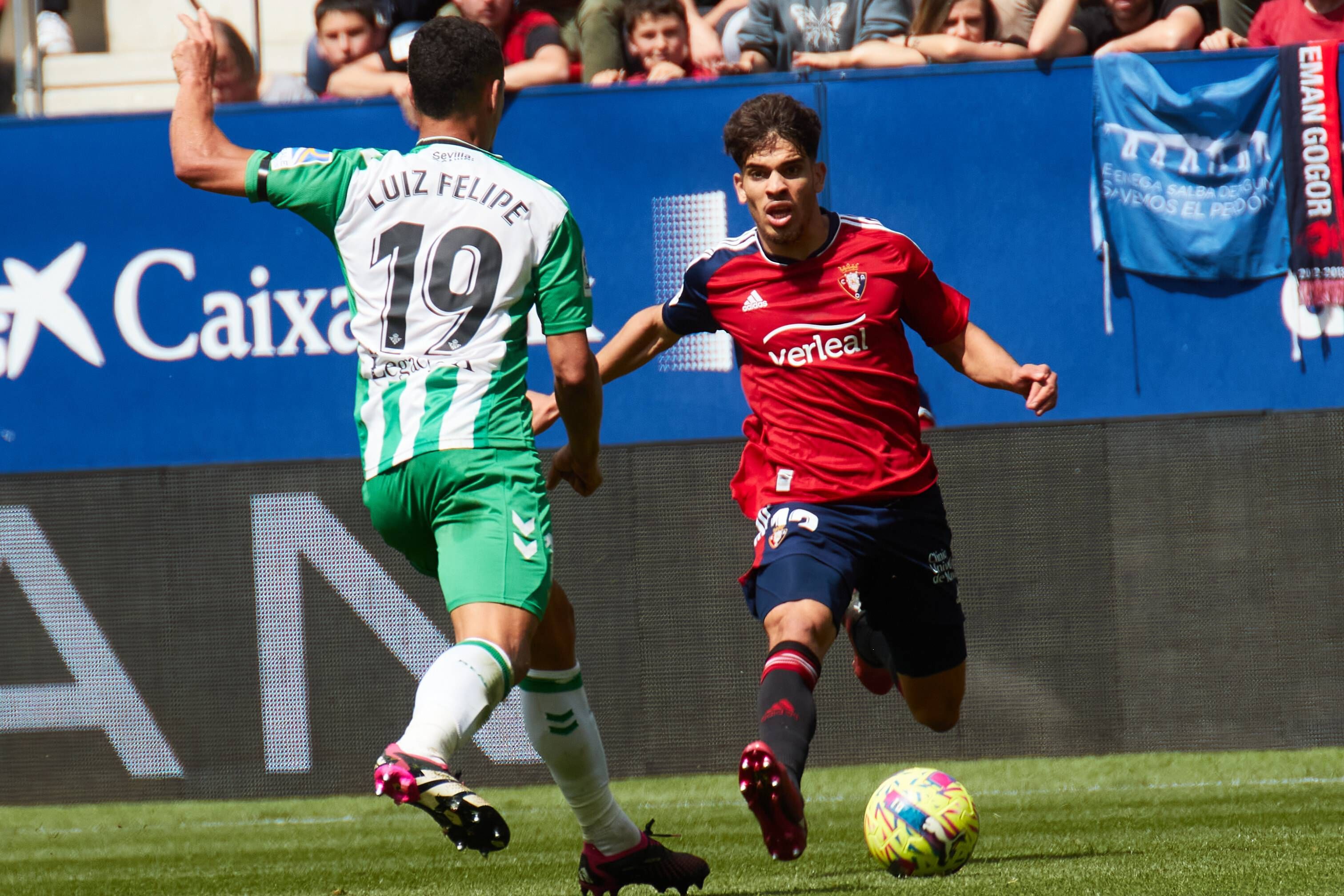  Abde y Luiz Felipe, en un Osasuna-Betis de hace dos temporadas.