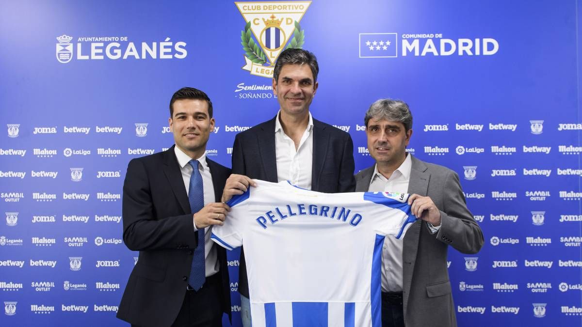  Pellegrino, en su presentación con el Leganés.
