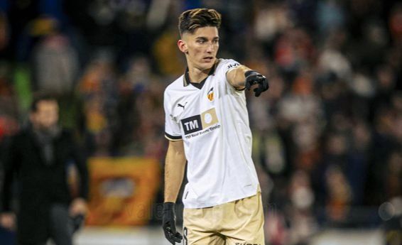 Pepelu, ante el Getafe CF.