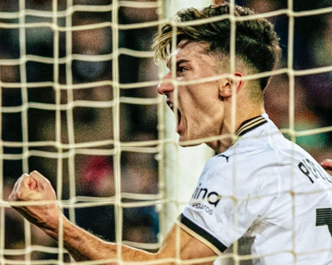 Pepelu celebra su gol ante el Celta