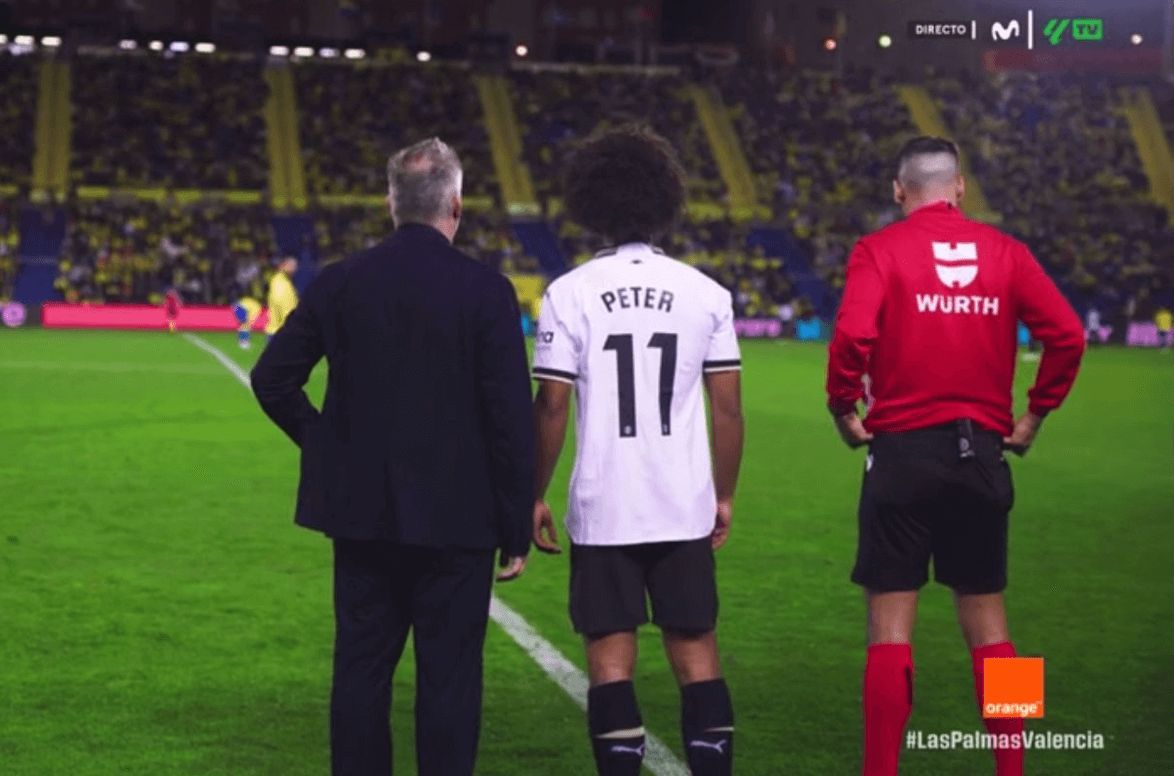  Peter Federico debuta con el Valencia CF.