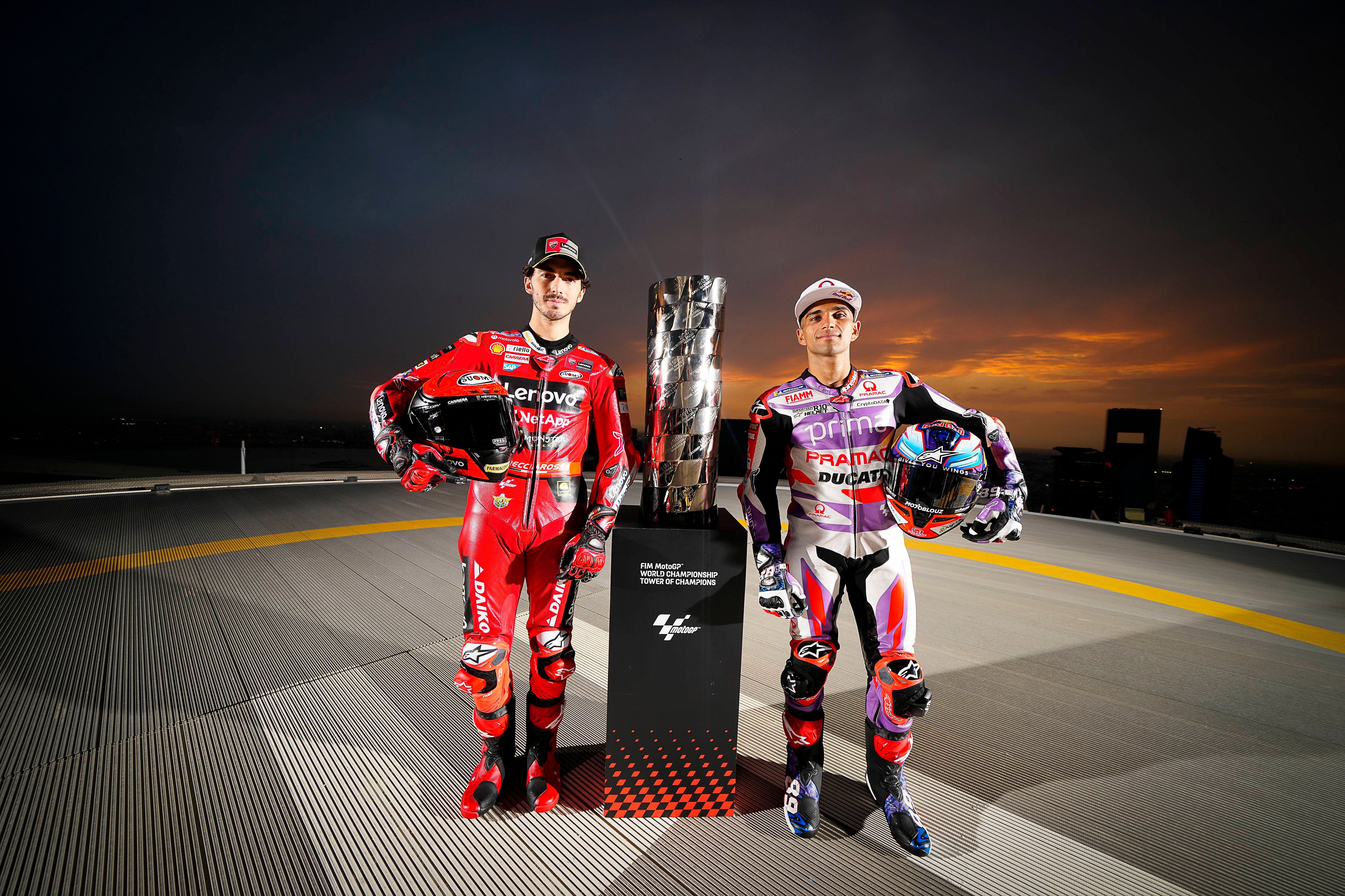  Jorge Martin y Pecco Bagnaia, en el GP de Qatar.