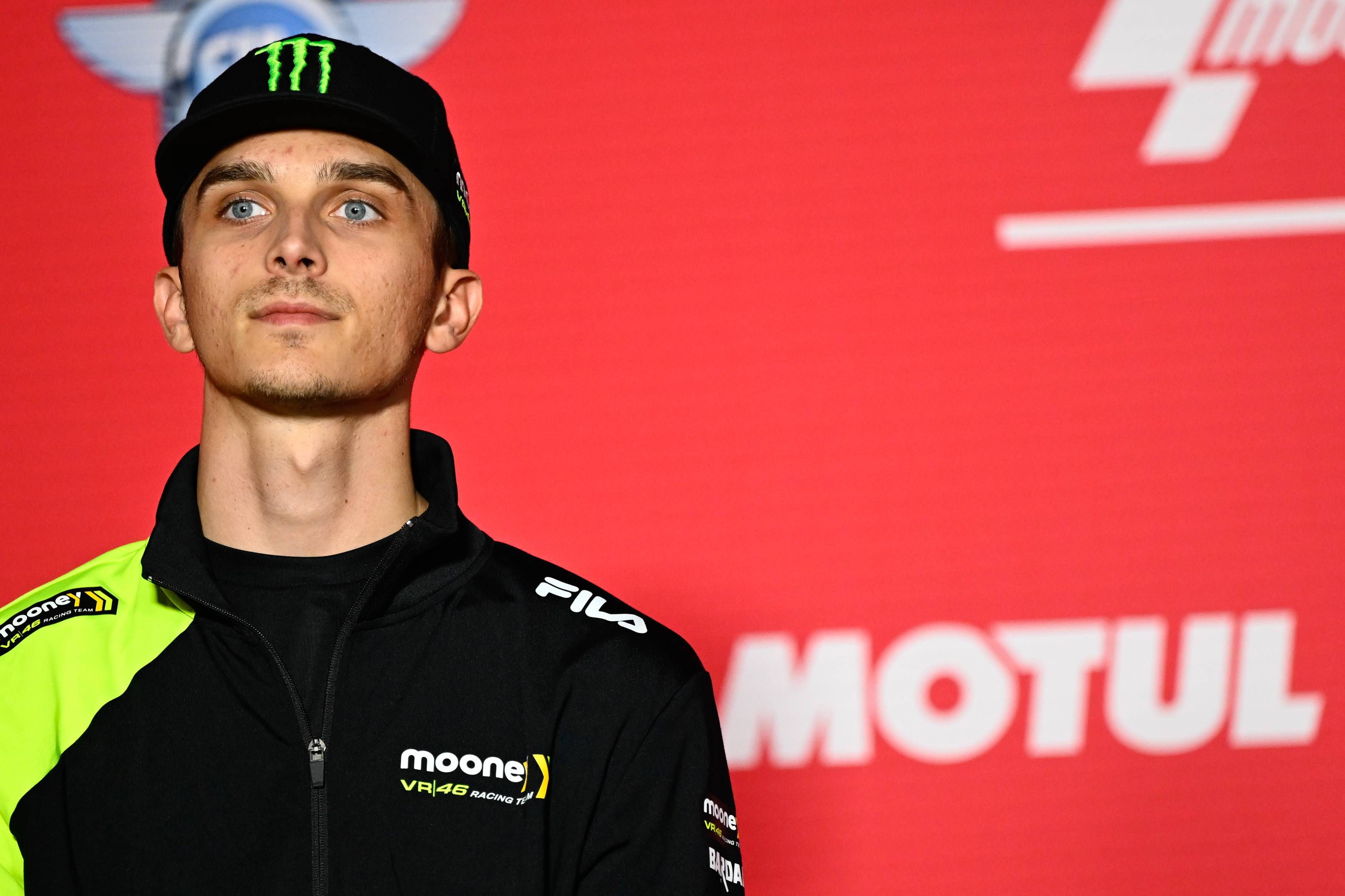 Luca Marini, en el GP de Valencia.