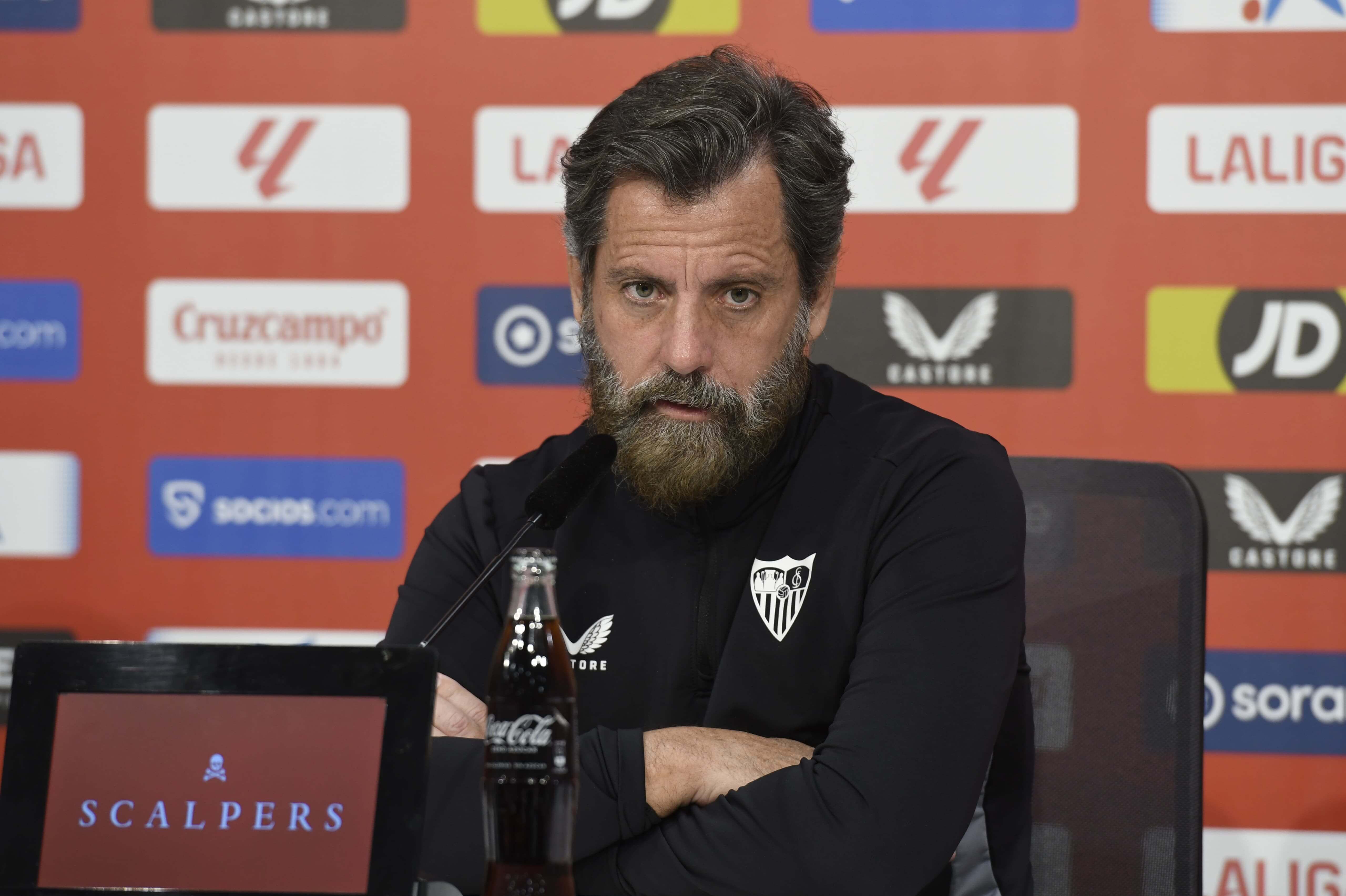 Quique Sánchez Flores, en sala de prensa