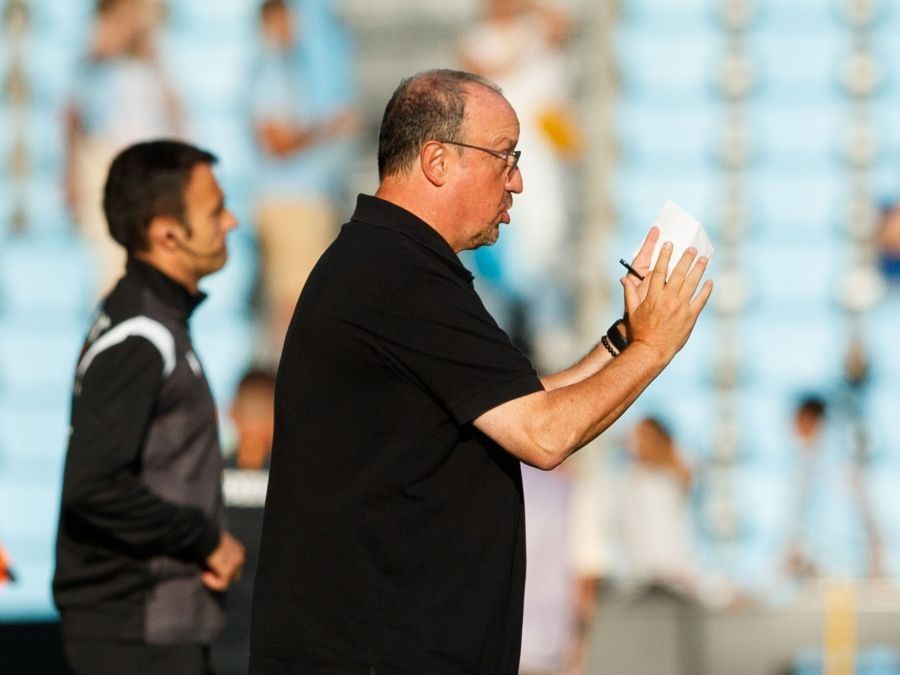 Rafa Benítez, durante el Celta - Getafe.