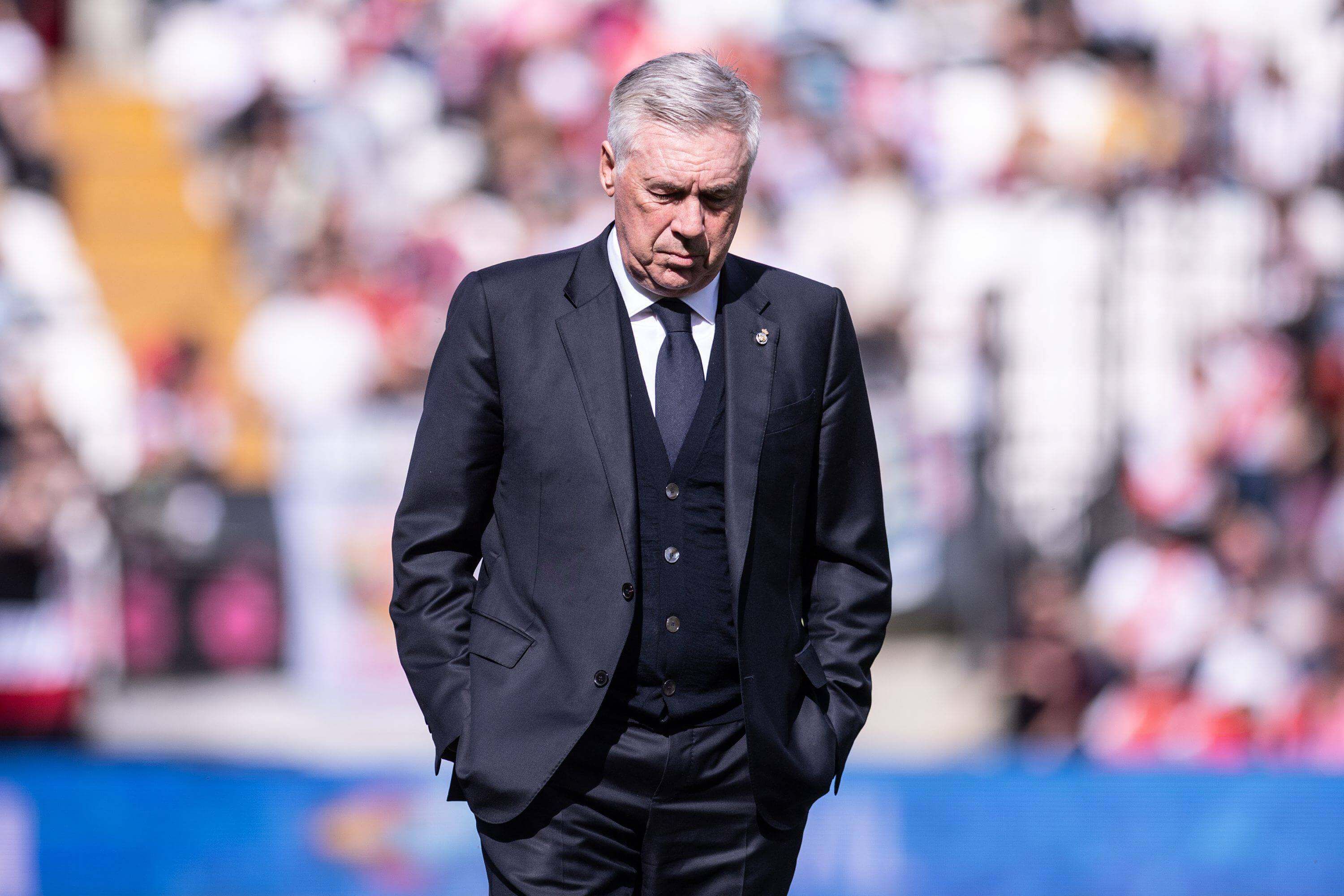 Carlo Ancelotti, antes del Rayo-Real Madrid.