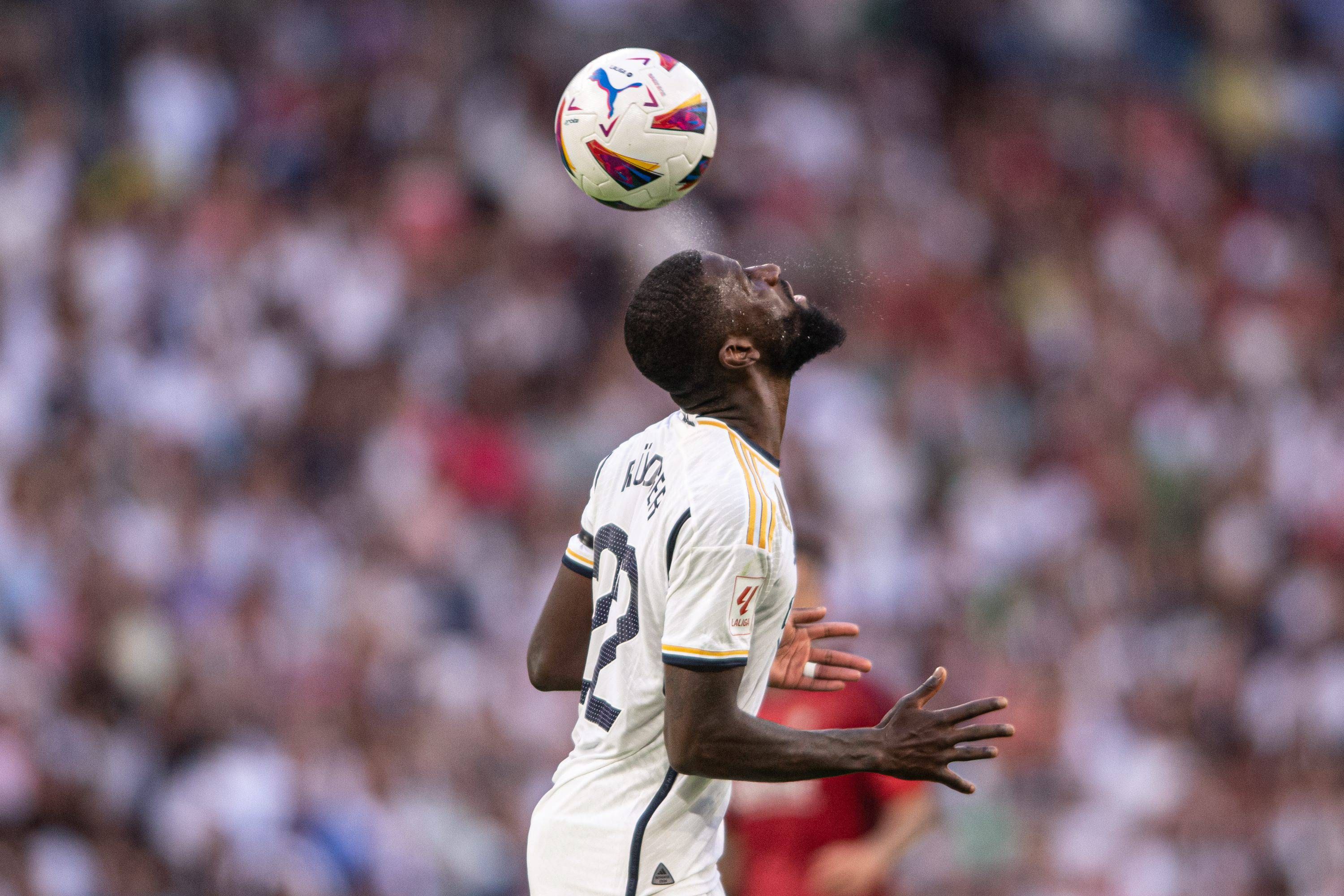  Antonio Rüdiger, en el Real Madrid-Osasuna.