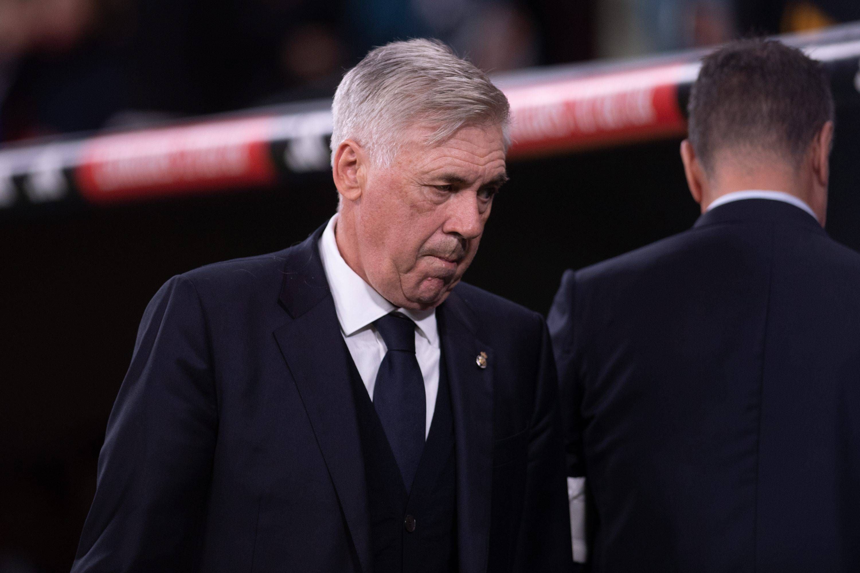  Carlo Ancelotti, durante el Real Madrid-Valencia.