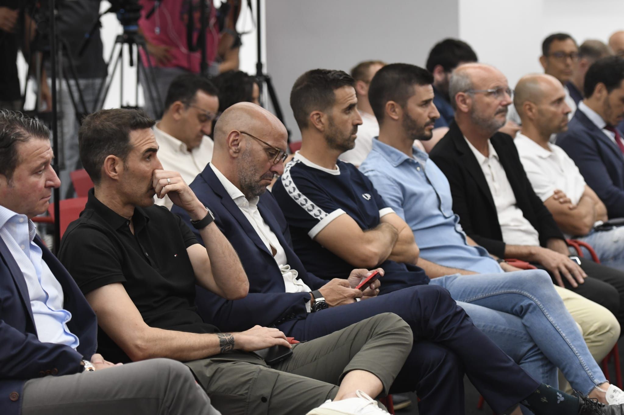  Monchi en la rueda de prensa sobre la renovación de Mendilibar.