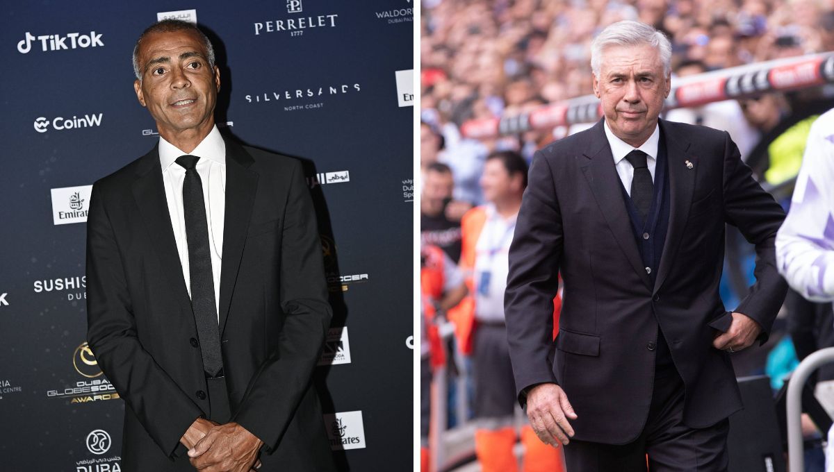 Romario y Carlo Ancelotti.