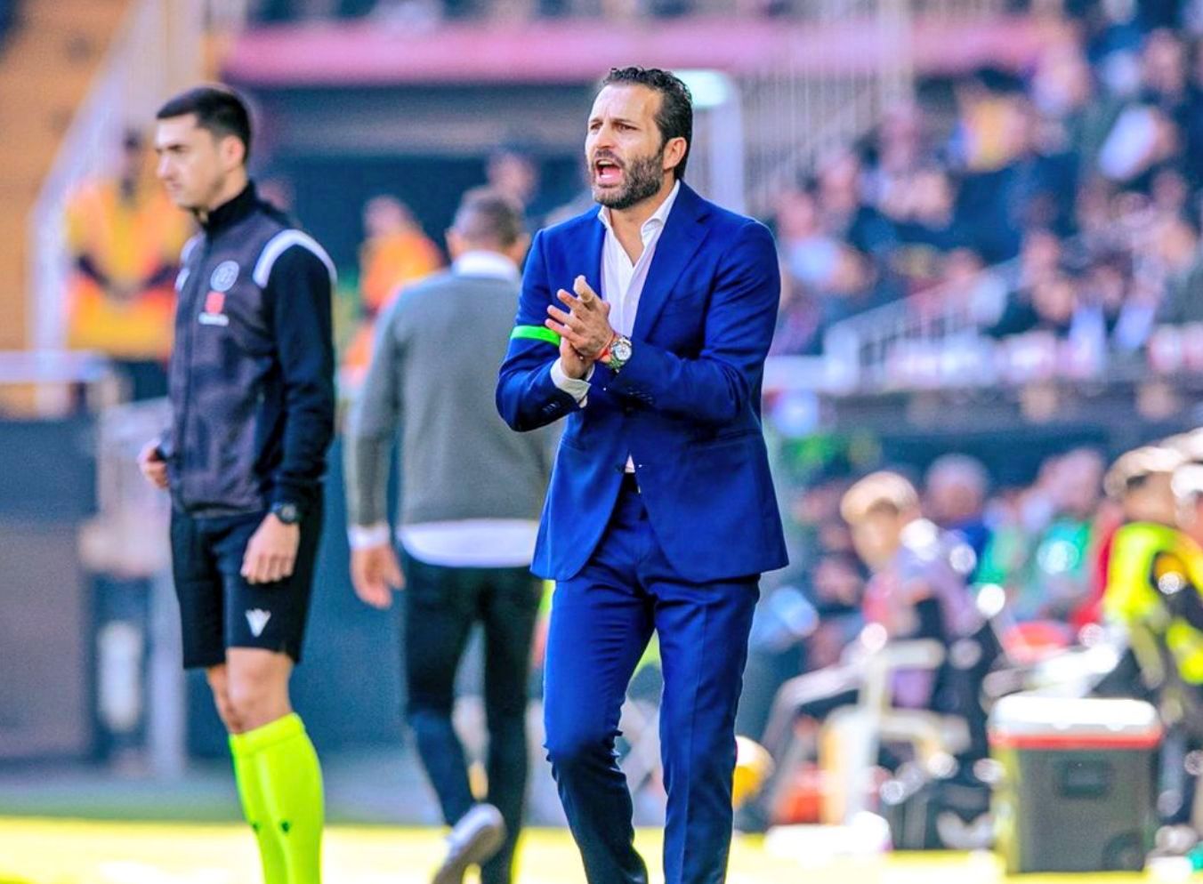  Rubén Baraja, en el último partido en Mestalla.