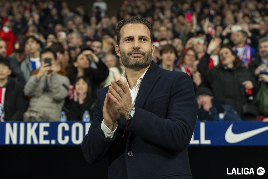 Rubén Baraja, ante el Atlético de Madrid.