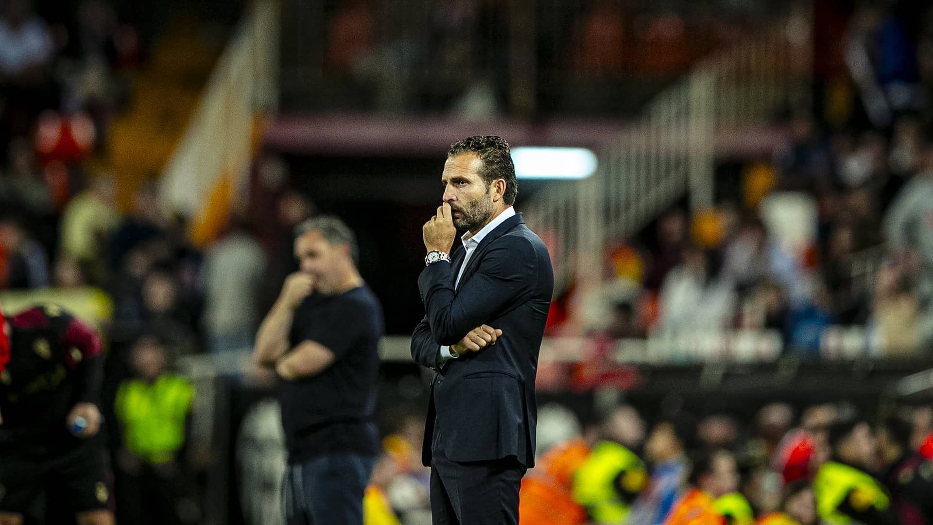  Rubén Baraja, ante el Cádiz CF.