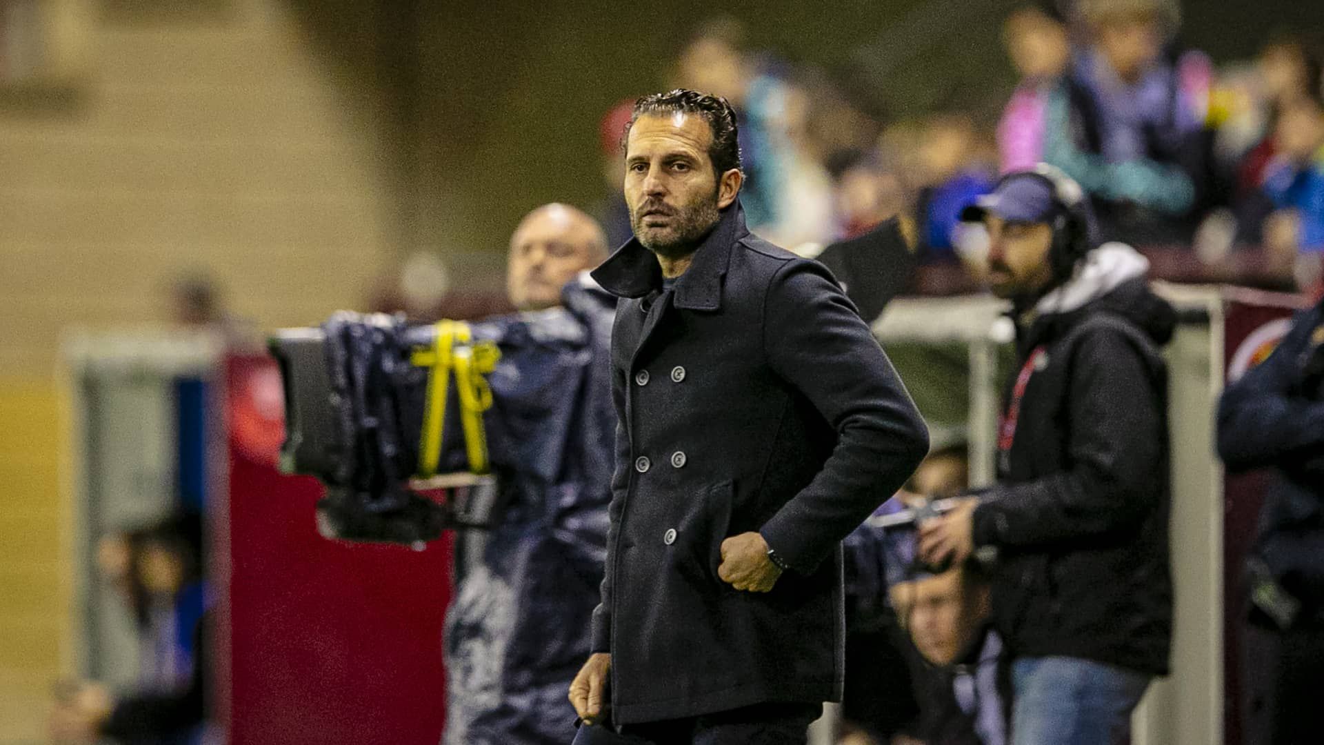 Rubén Baraja, ante la UD Logroñés.