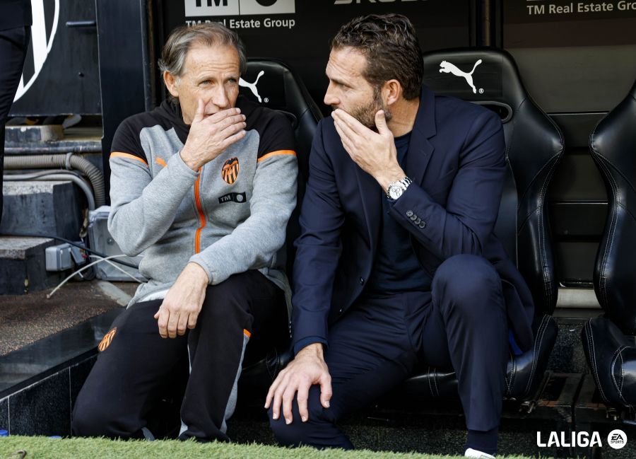 Rubén Baraja, en el Valencia CF - Celta de Vigo (Foto: LALIGA).