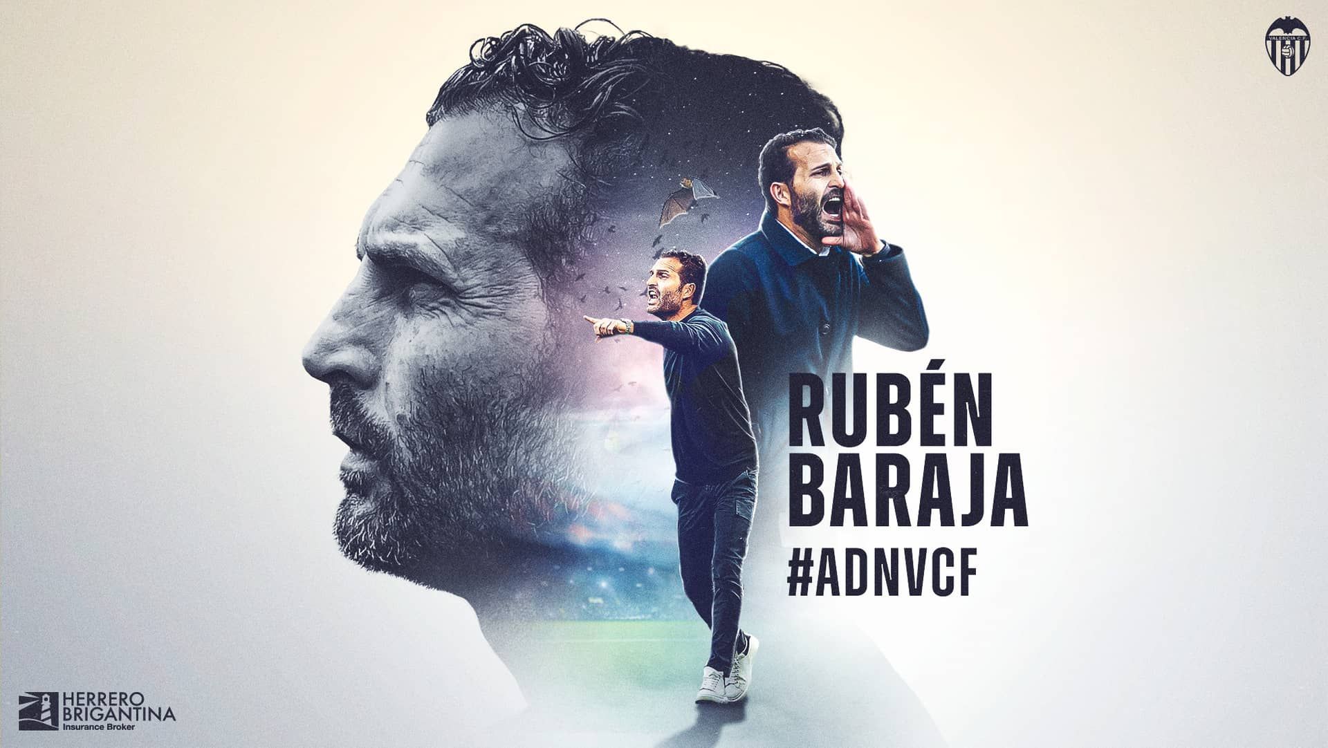  Rubén Baraja renueva con el Valencia CF hasta 2025.