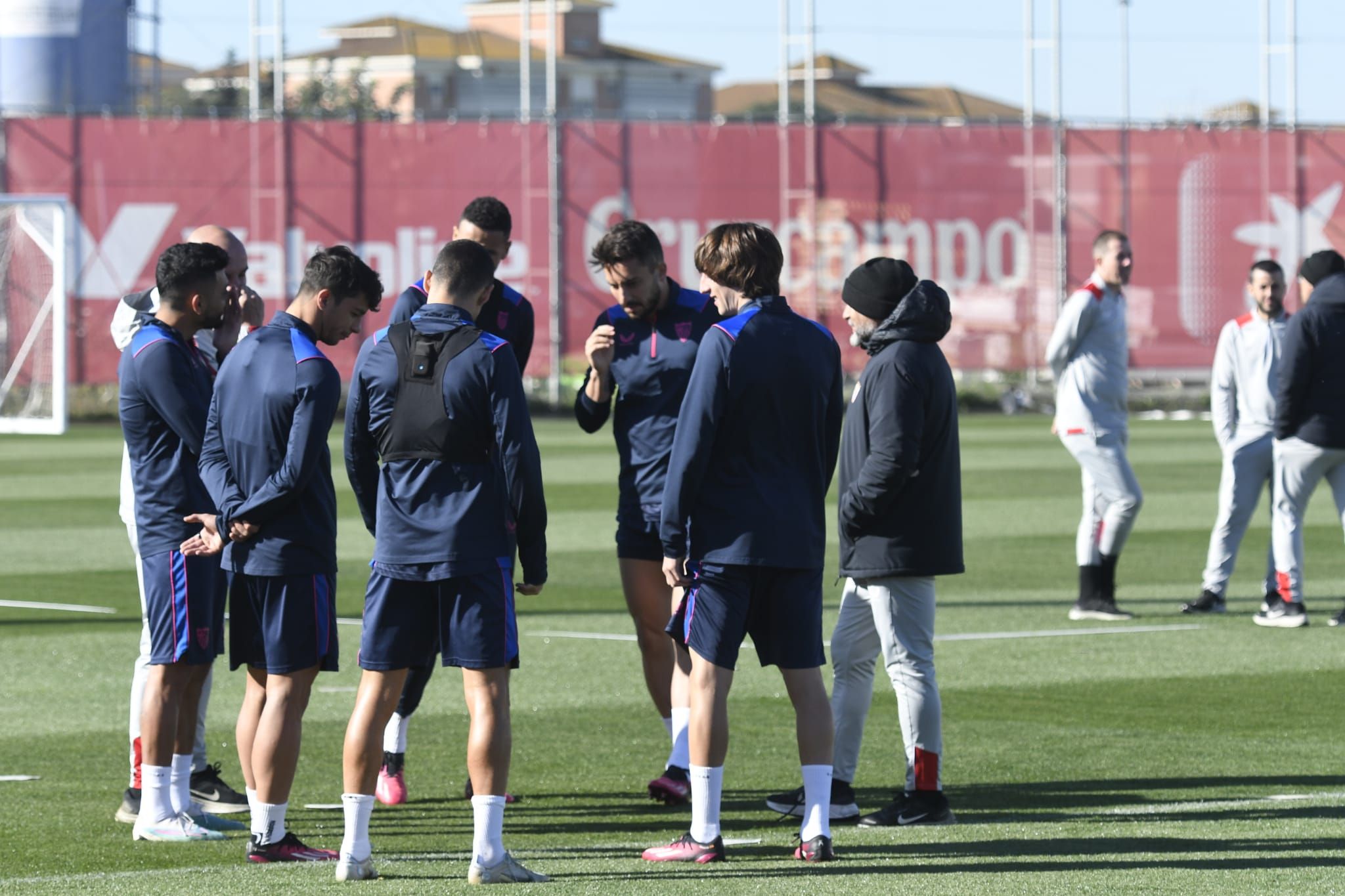  Sampaoli, en el entrenamiento de este miércoles.