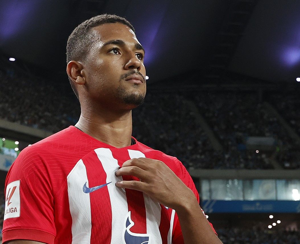  Samuel Lino, en un partido de pretemporada del Atlético.