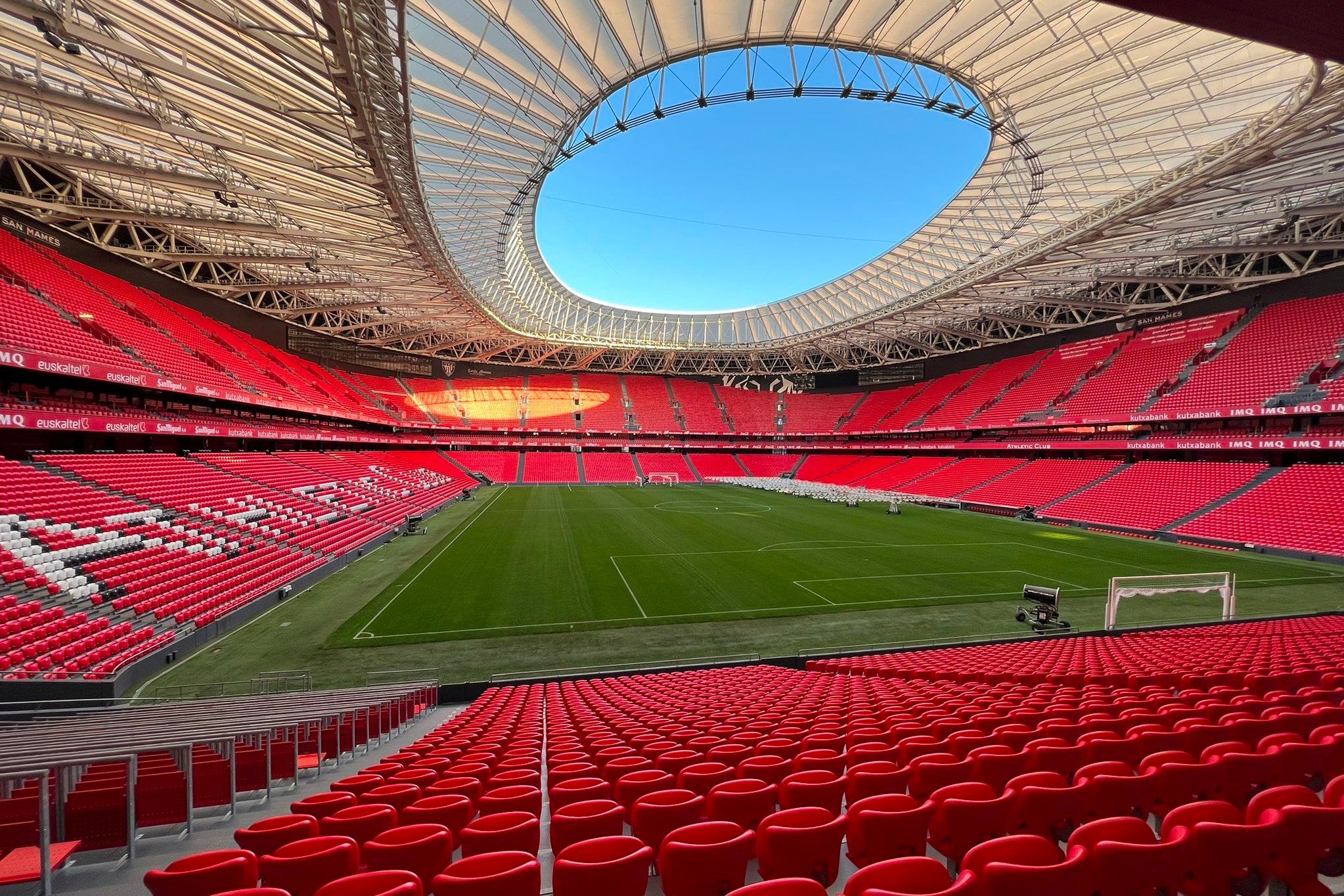 Vista panorámica del campo de San Mamés.