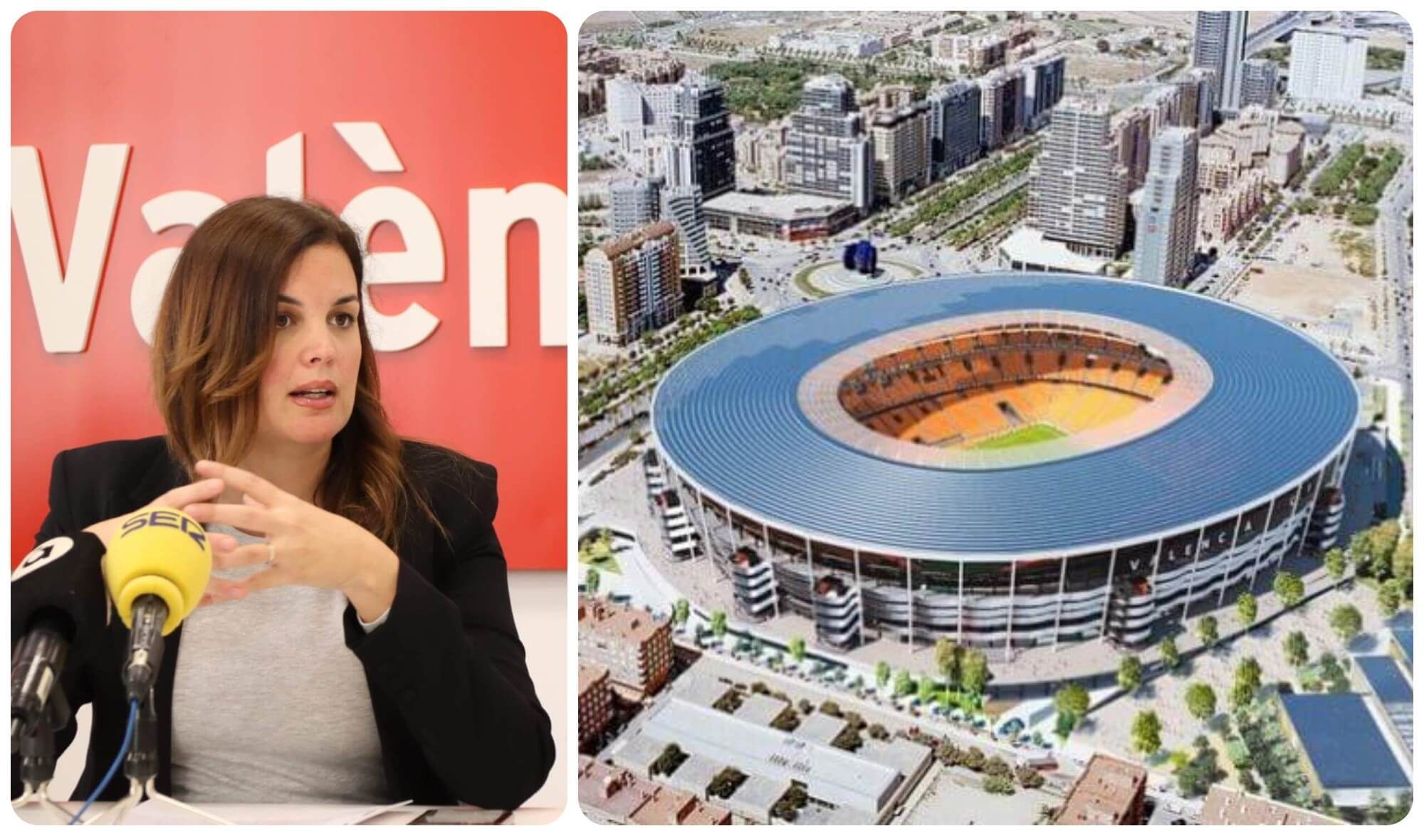 Sandra Gómez y el Nou Mestalla